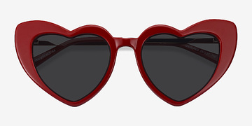 Burgundy Darling -  Acetate, Metal Sunglasses