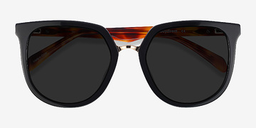 Black & Tortoise Shannon -  Acetate Sunglasses