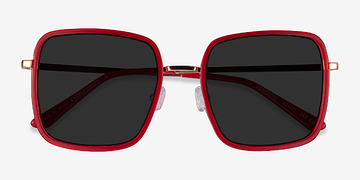 Red Gold Graphene -  Metal Sunglasses