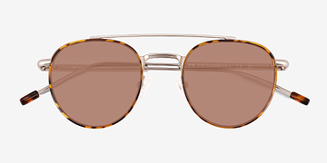 Tortoise Ned -  Metal Sunglasses