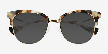 Ivory Tortoise Twirler -  Metal Sunglasses