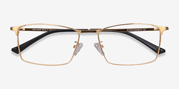Gold Decider -  Lightweight Titanium Eyeglasses