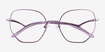 Semi Lavender Leo -  Titanium Eyeglasses