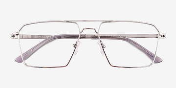 Shiny Silver Boreas -  Titanium Eyeglasses