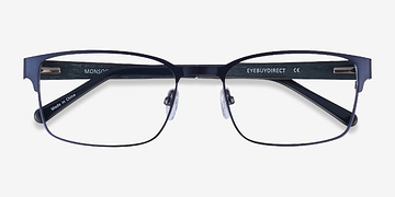 Dark Blue Monsoon -  Mixed Wood Eyeglasses