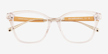 Clear Grain -  Mixed Wood Eyeglasses