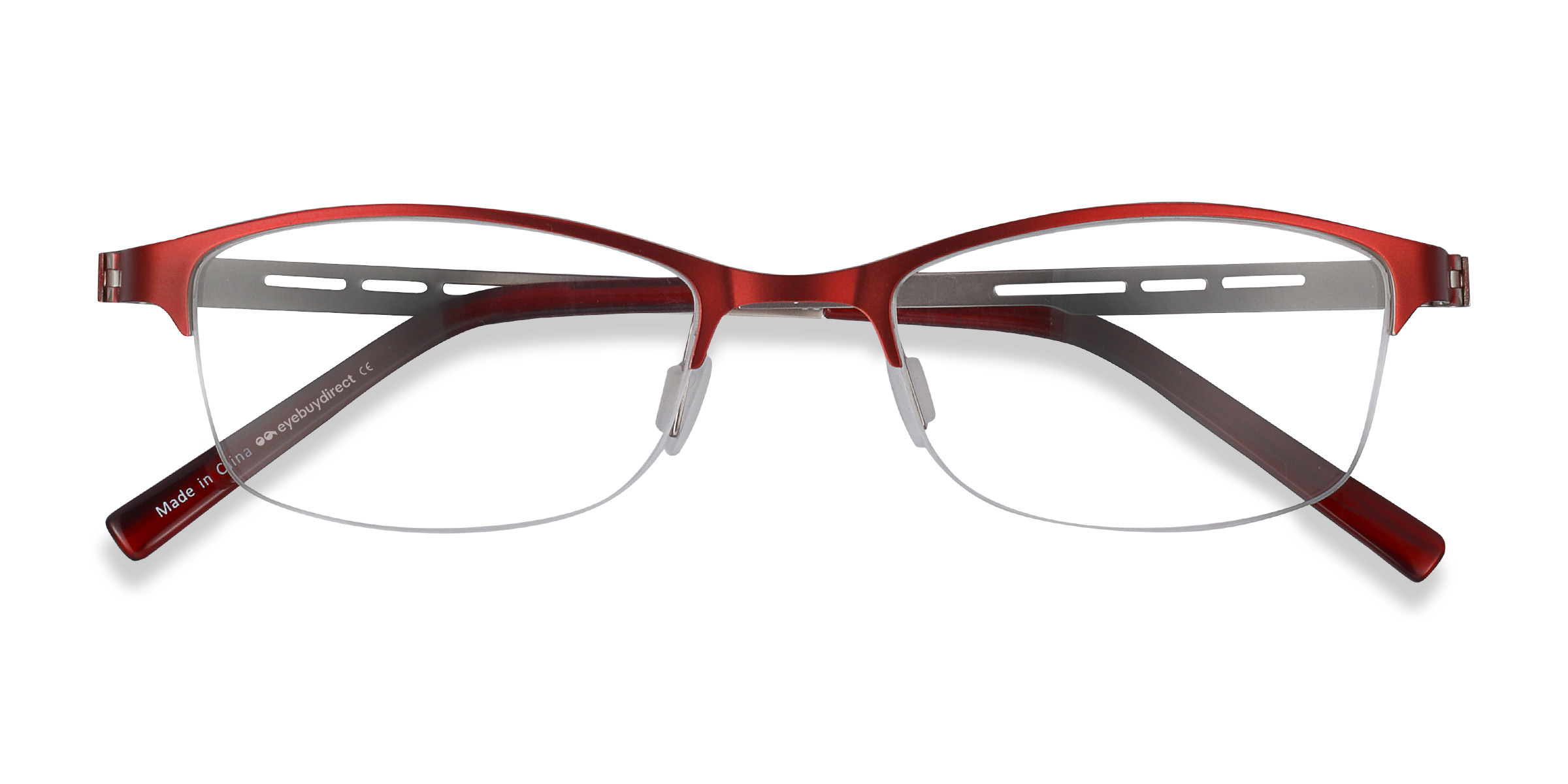 Rouge Pearl - Métal Lunettes de vue