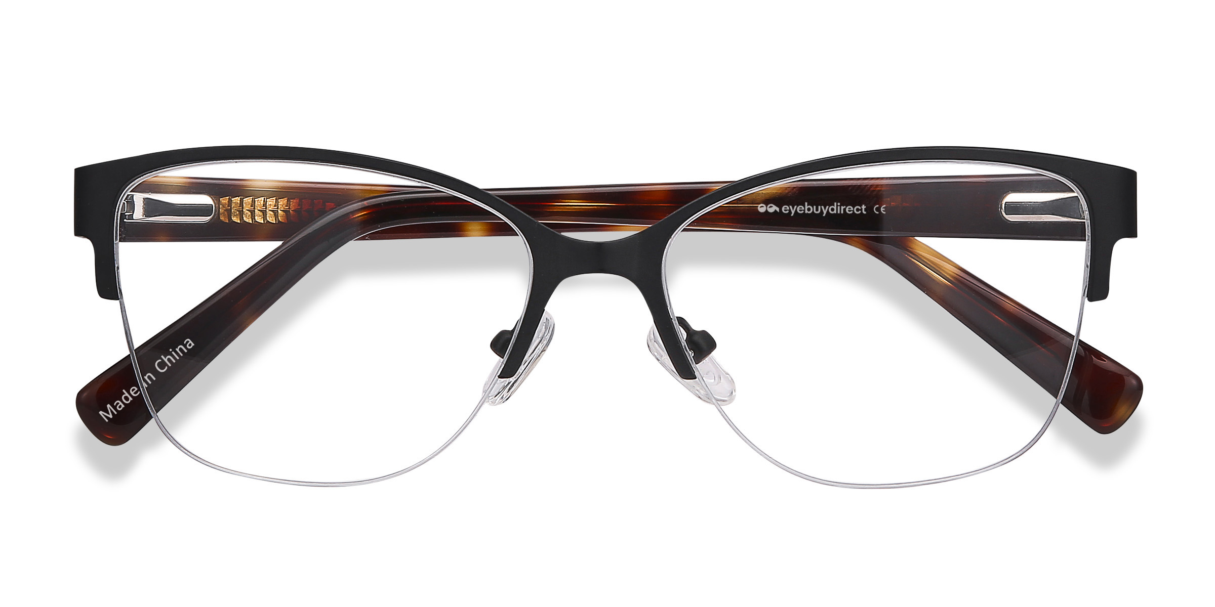 Black Feline - Acetate-metal Eyeglasses