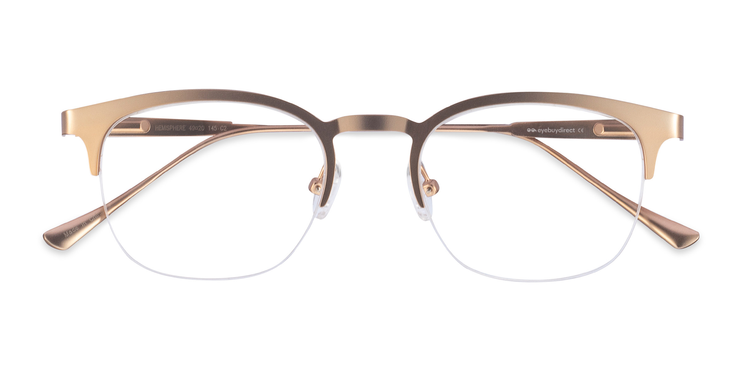 Rose Gold Hemisphere - Metal Eyeglasses