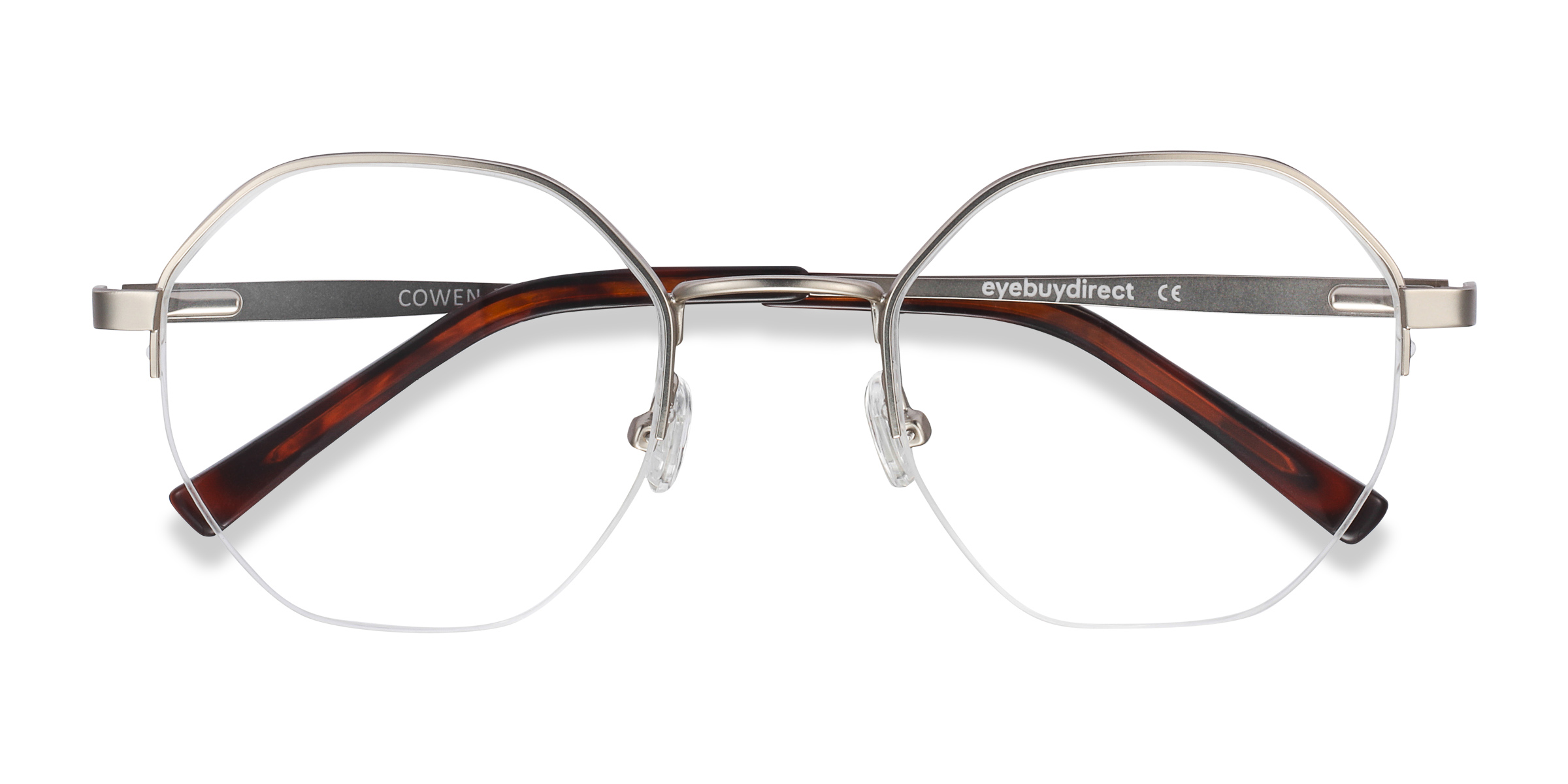 Argenté Cowen - Métal Lunettes de vue