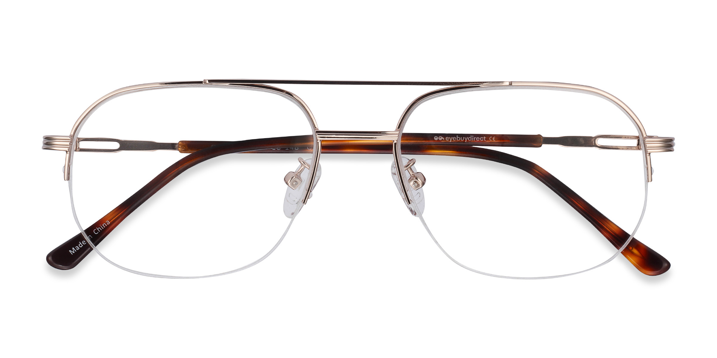 Gold Carlson - Acetate-metal Eyeglasses