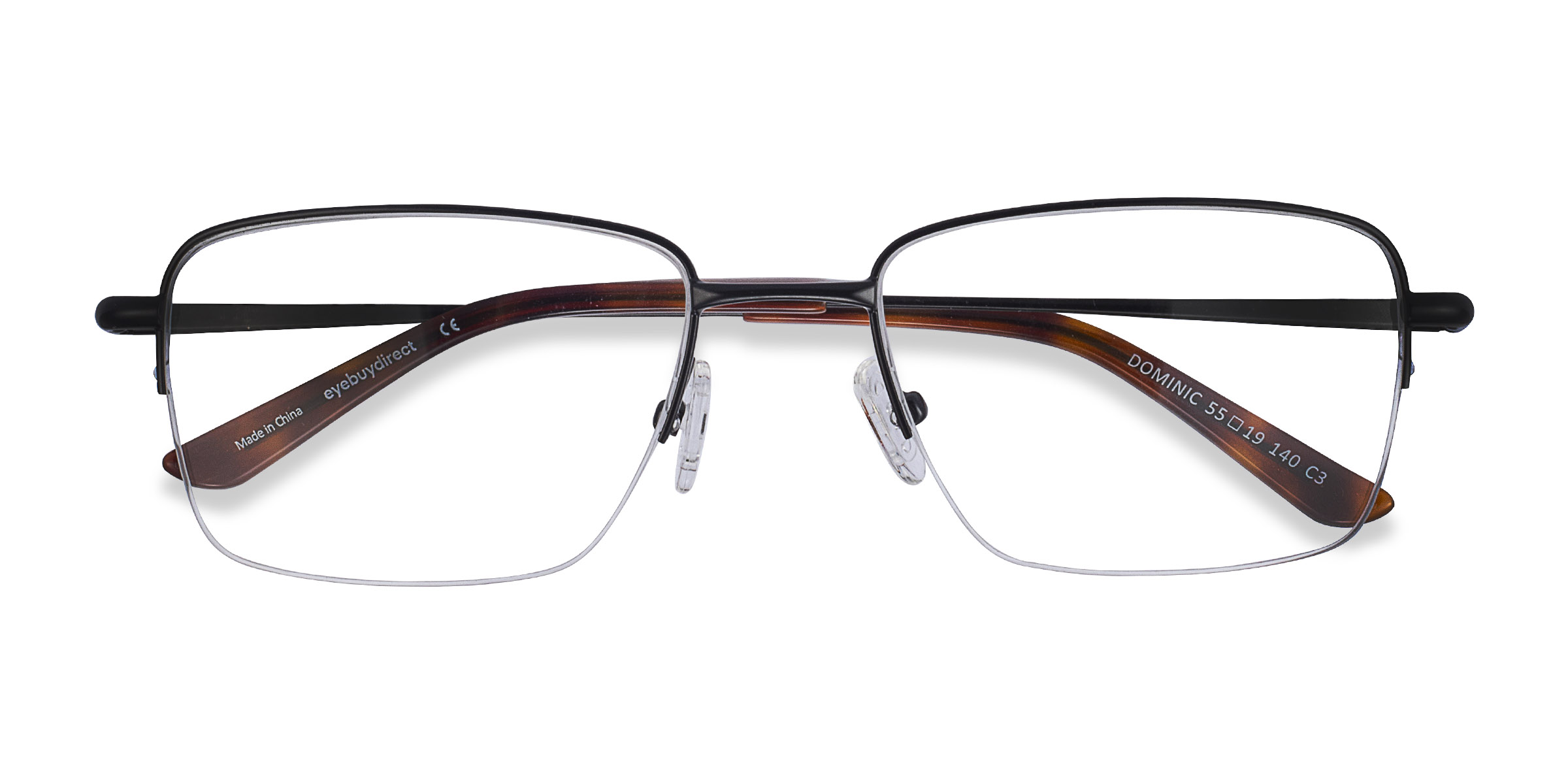 Black Dominic - Metal Eyeglasses