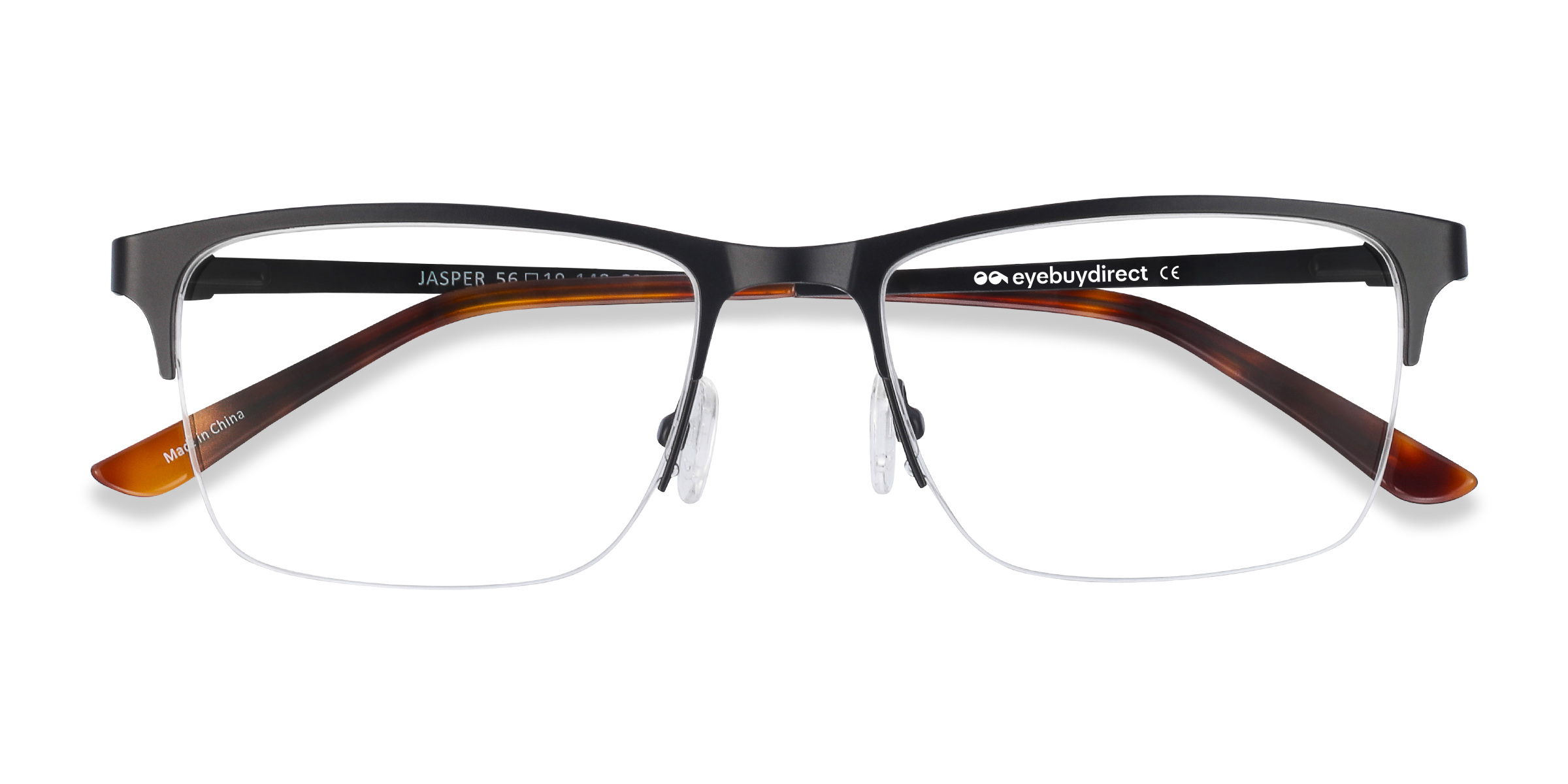 Noir Jasper -  Métal Lunettes de vue