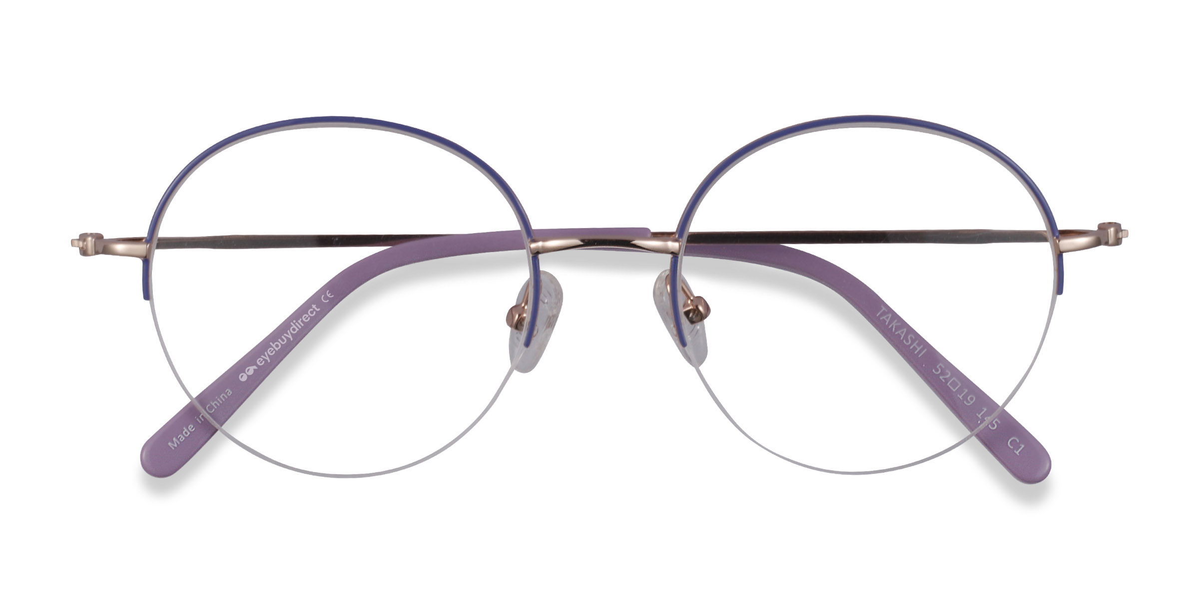 Purple & Gold Takashi - Métal Lunettes de vue