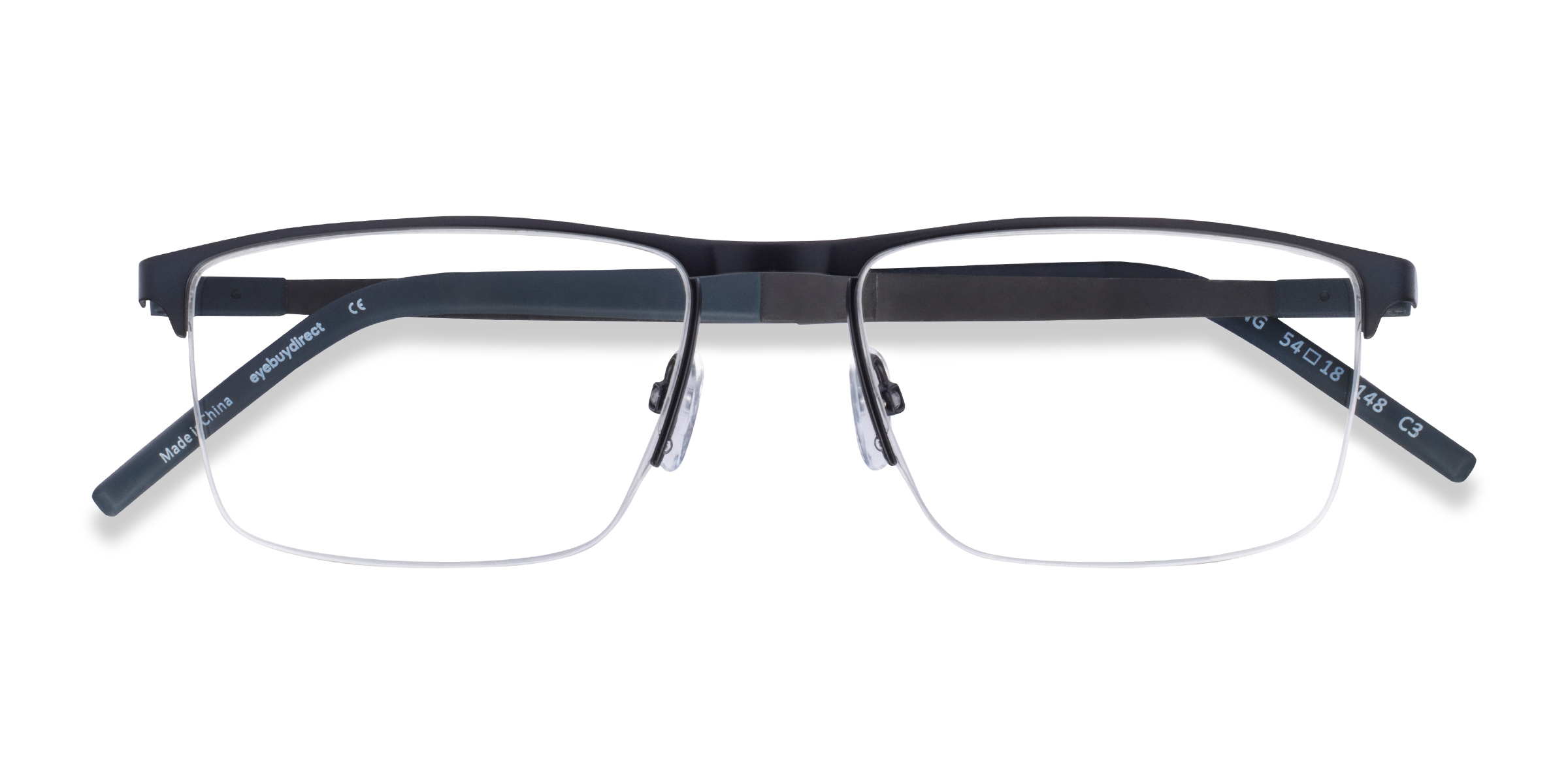 Black Red Belong - Metal Eyeglasses