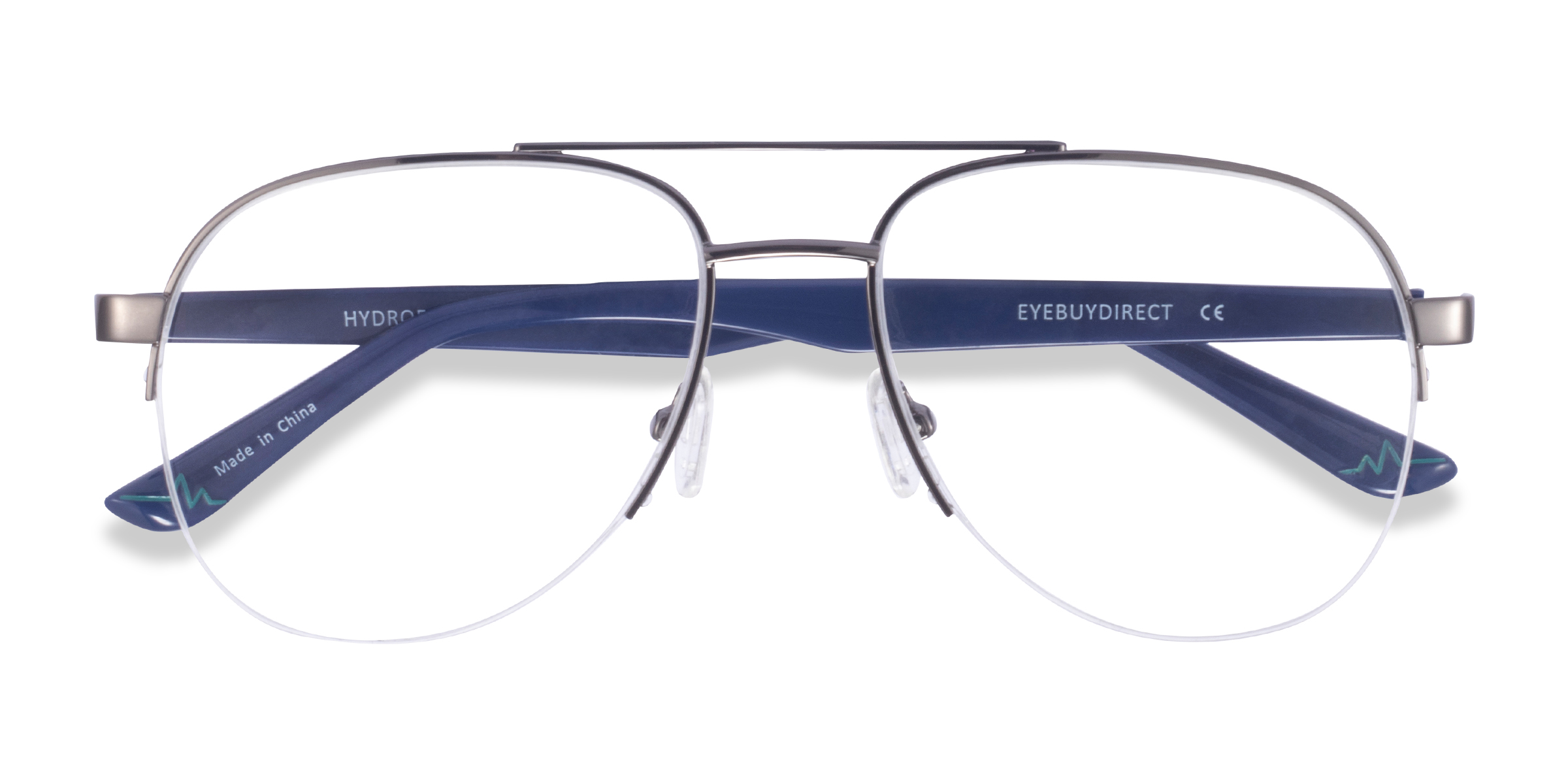 Gunmetal Hydroflux - Métal Lunettes de vue