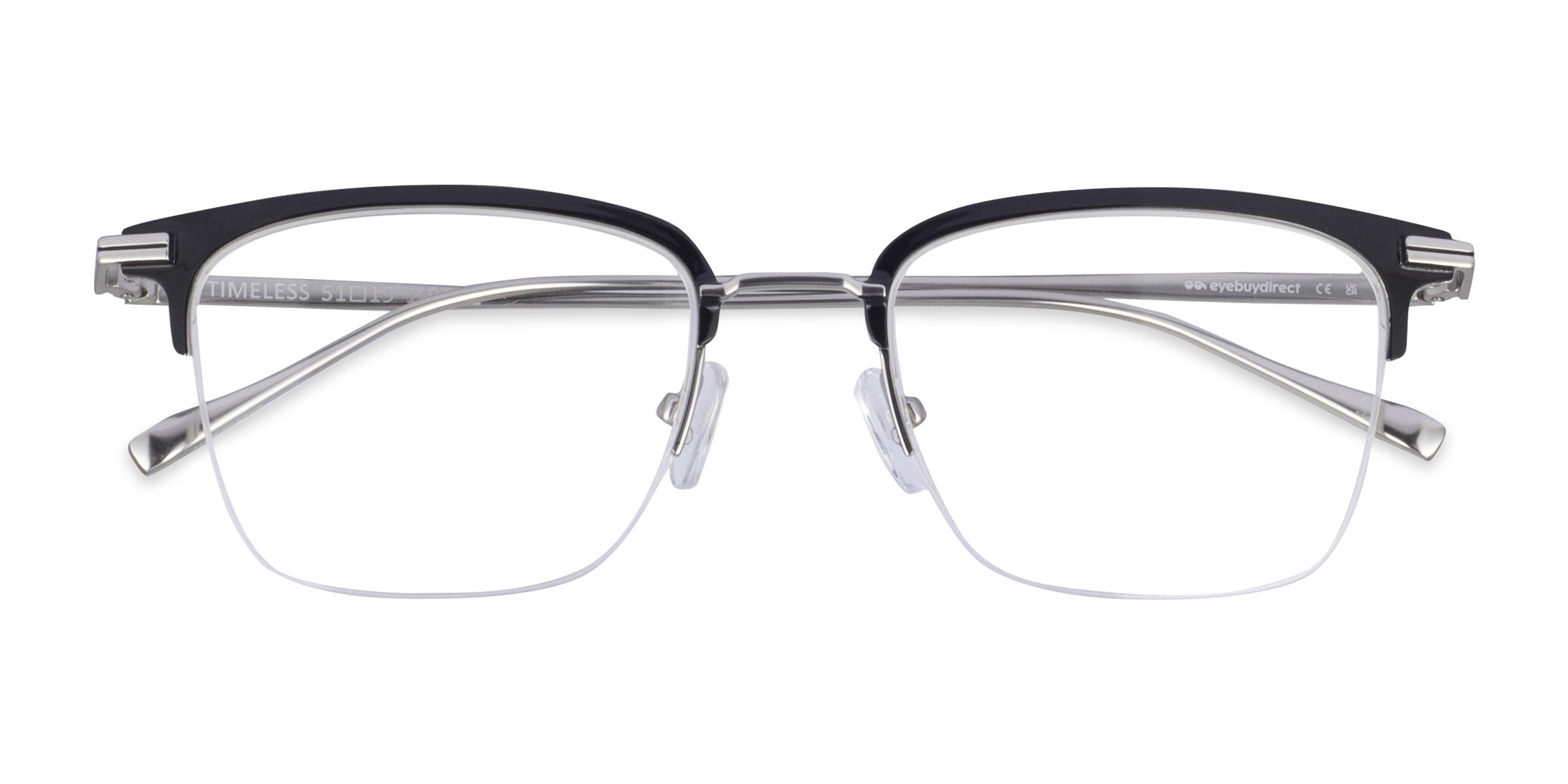 Noir Timeless - Métal Lunettes de vue