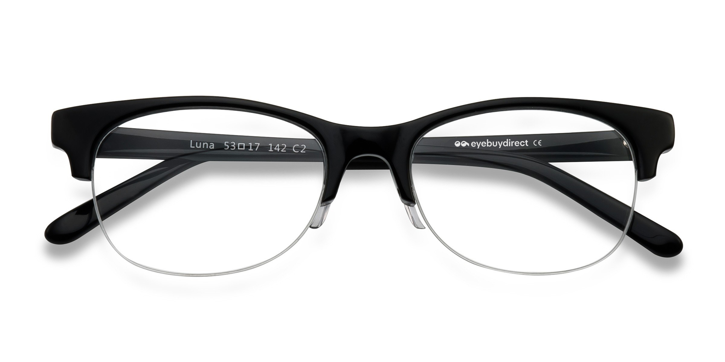 Black Luna - Acetate Eyeglasses