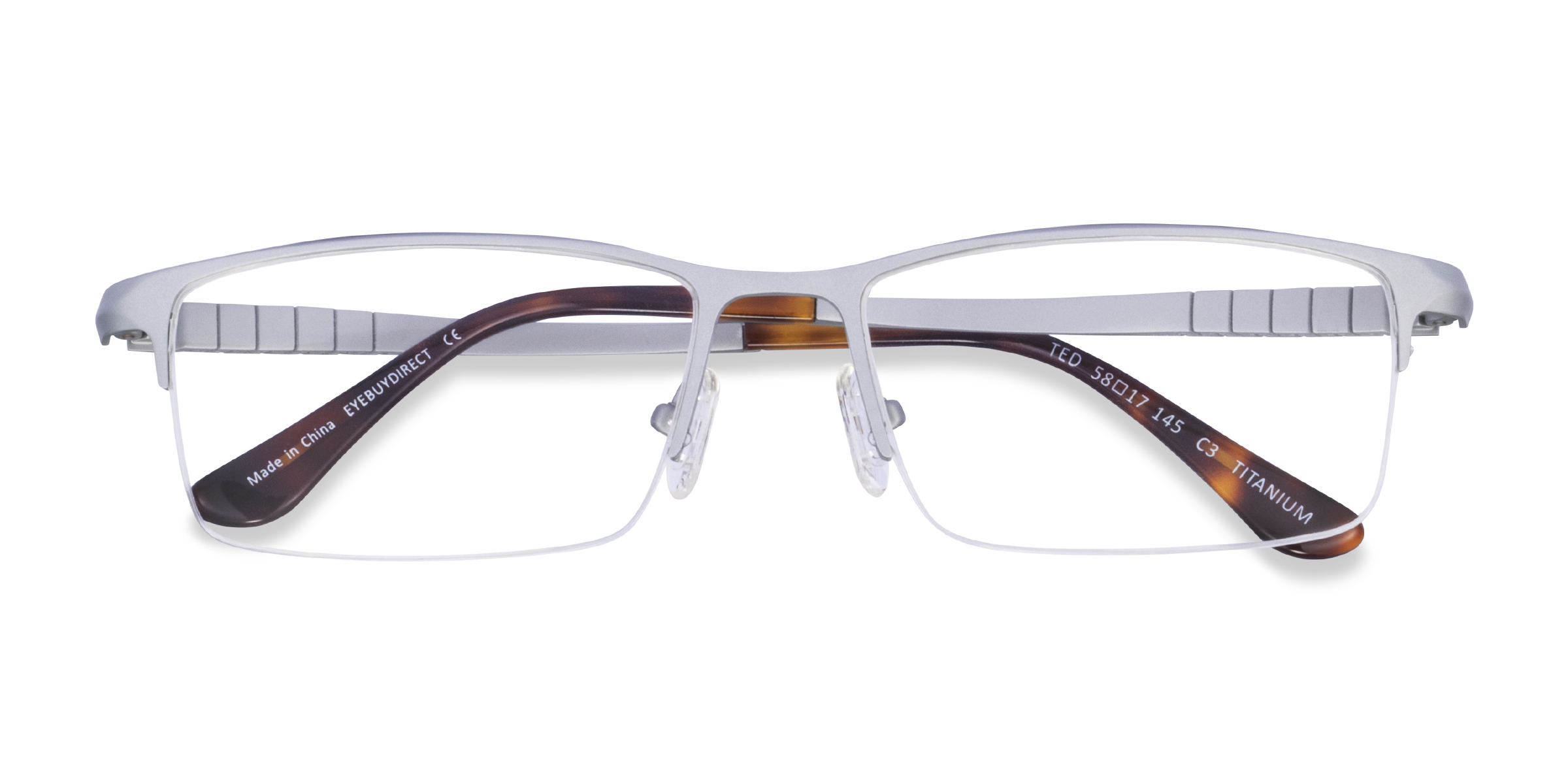 Matte Silver Ted - Titanium Eyeglasses