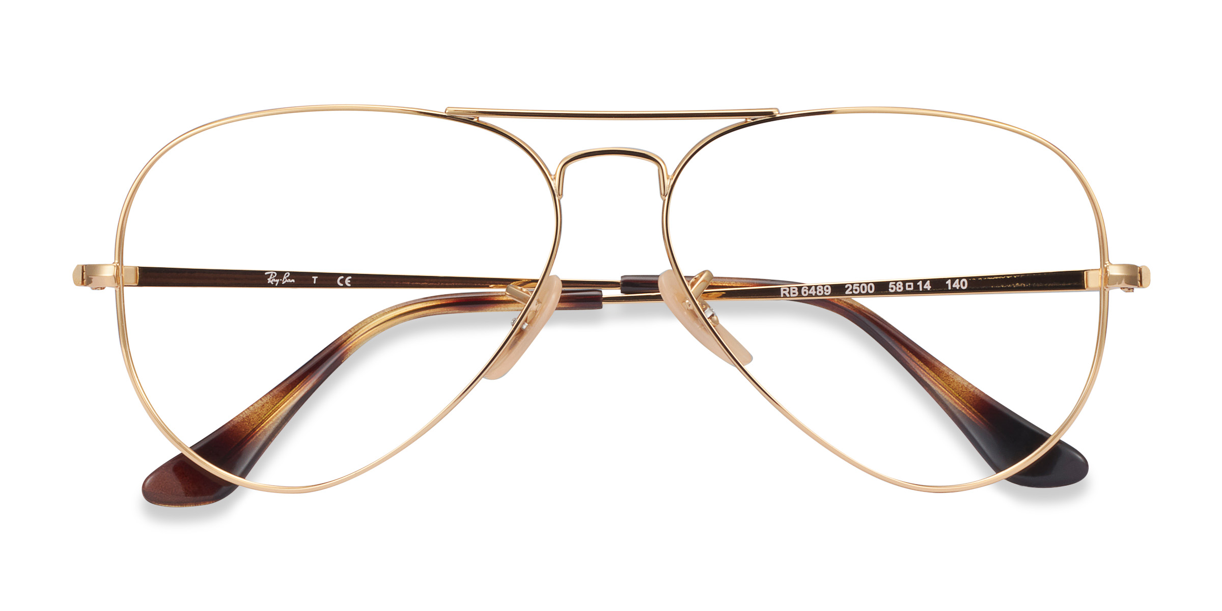 Gold Ray-Ban RB6489 - Metal Eyeglasses