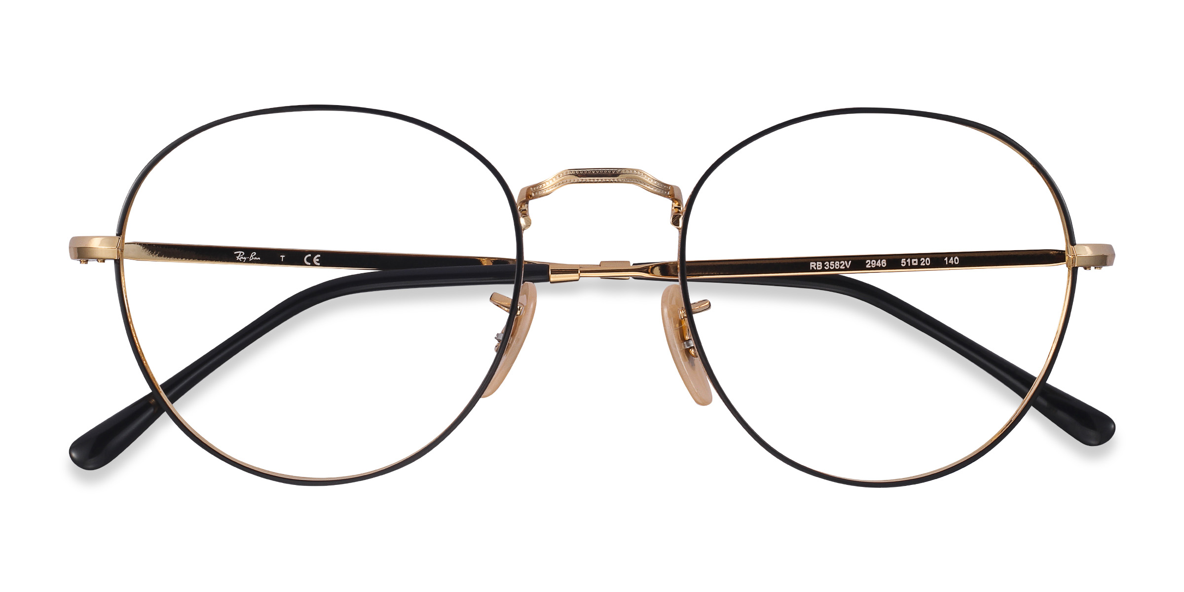 Black Gold Ray-Ban RB3582V - Metal Eyeglasses