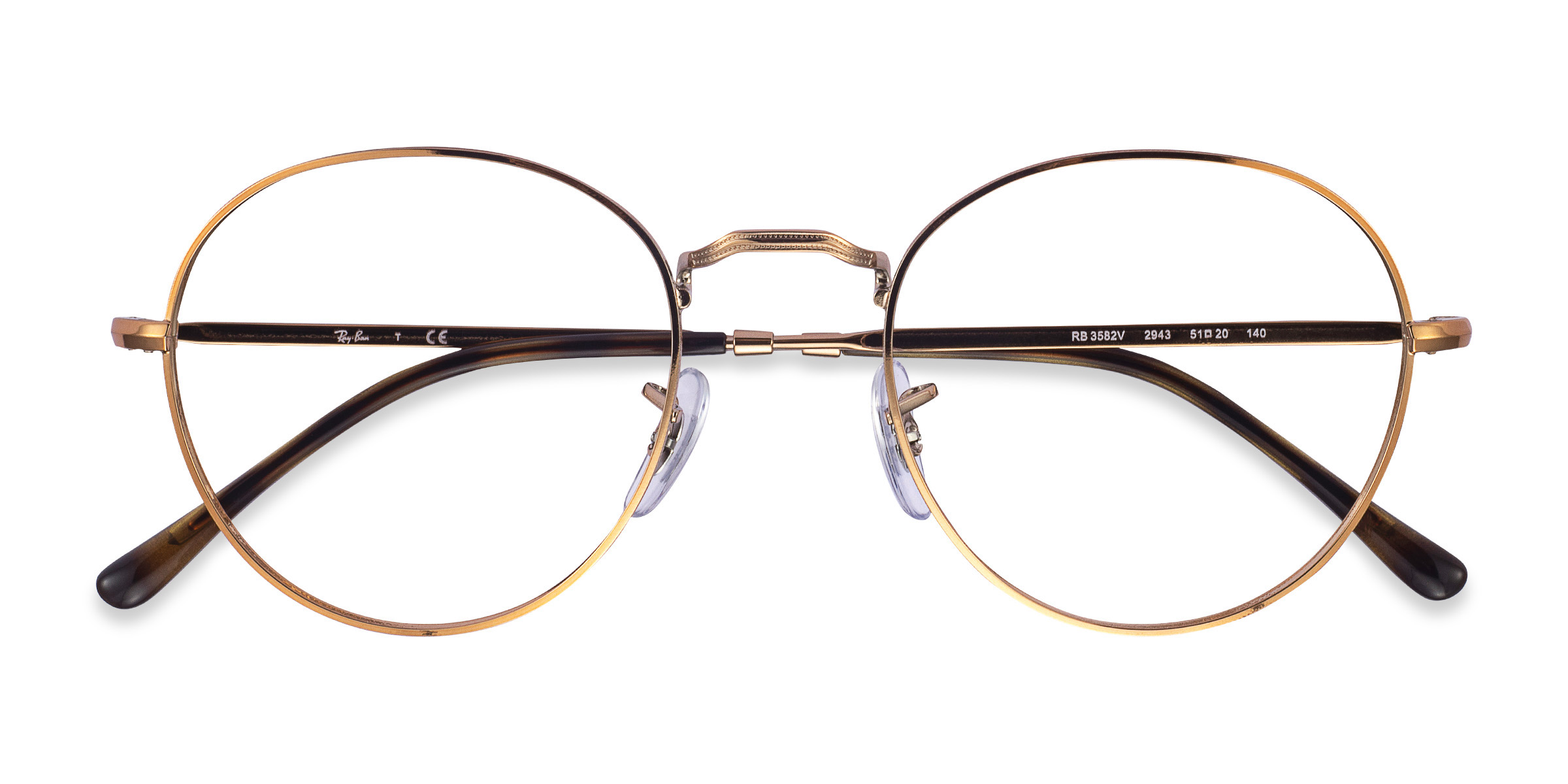 Bronze Copper Ray-Ban RB3582V - Metal Eyeglasses