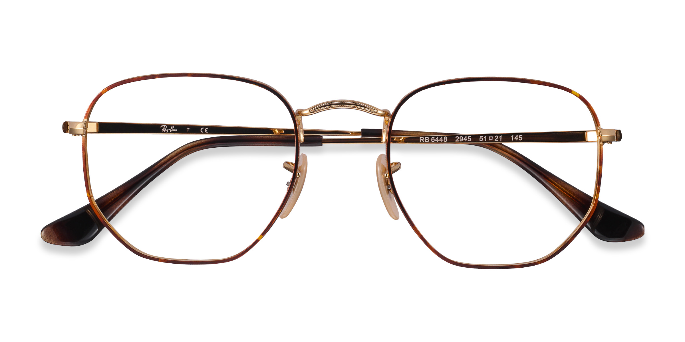 Tortoise Gold Ray-Ban RB6448 -  Metal Eyeglasses