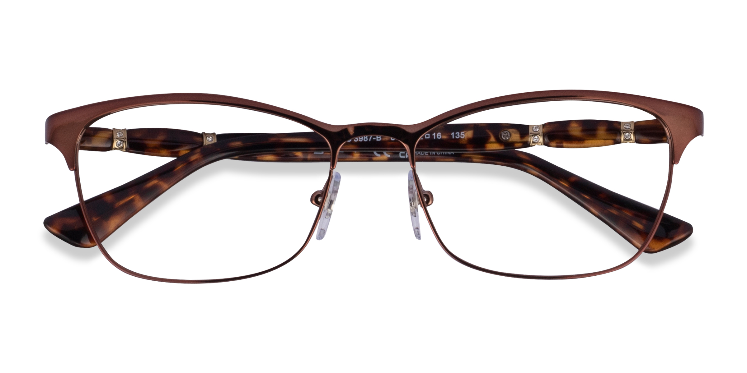 Brun Vogue Eyewear VO3987B - Métal Lunettes de vue
