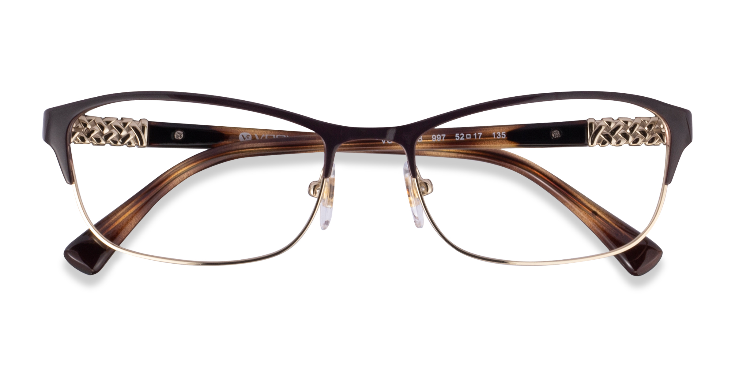 Brown Pale Gold Vogue Eyewear VO4057B - Metal Eyeglasses