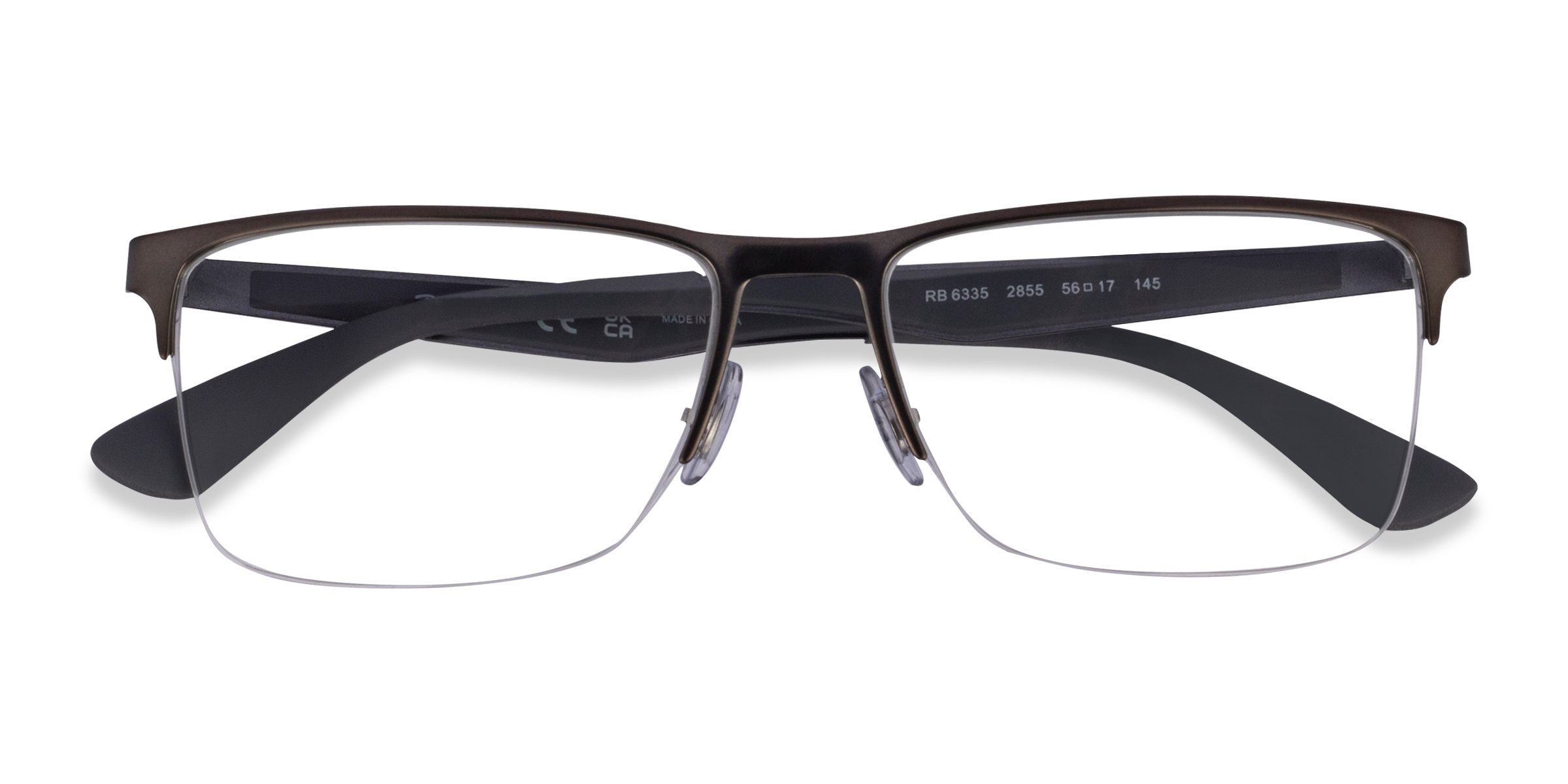 Matte Gunmetal Ray-Ban RB6335 - Metal Eyeglasses