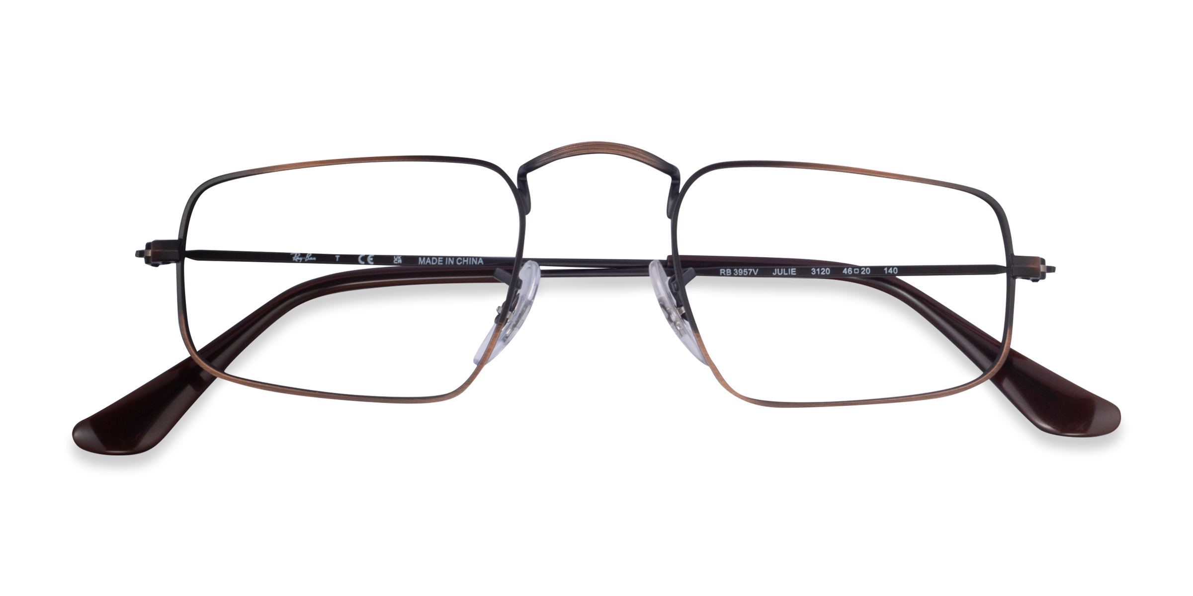 Antique Copper Ray-Ban RB3957V Julie -  Métal Lunettes de vue