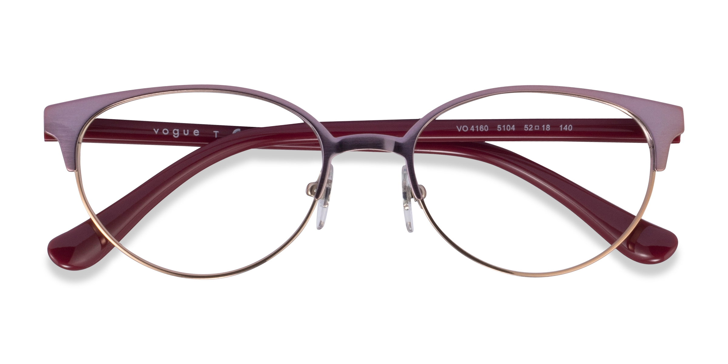 Brushed Pink Rose Gold Vogue Eyewear VO4160 - Metal Eyeglasses