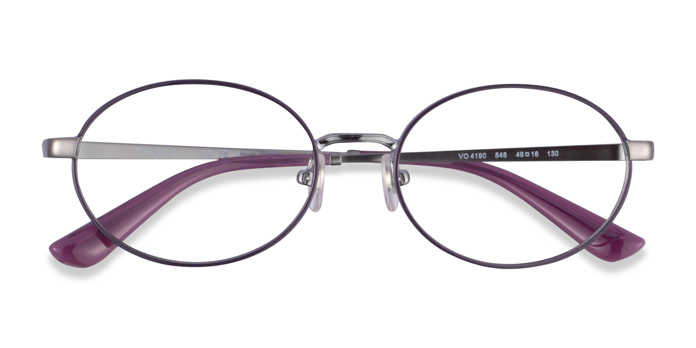 Gunmetal Purple Vogue Eyewear VO4190 - Metal Eyeglasses