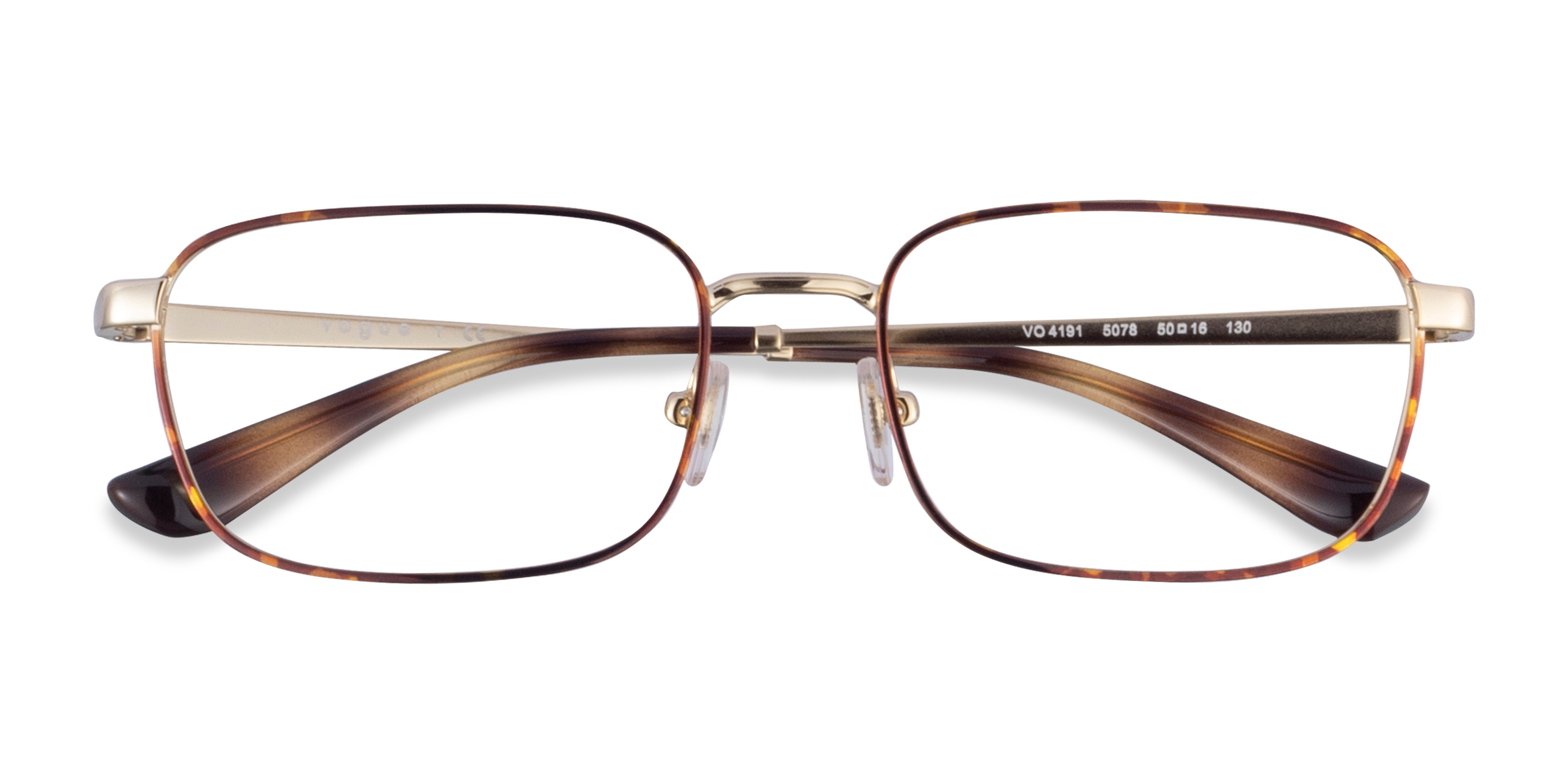 Tortoise Gold Vogue Eyewear VO4191 - Metal Eyeglasses