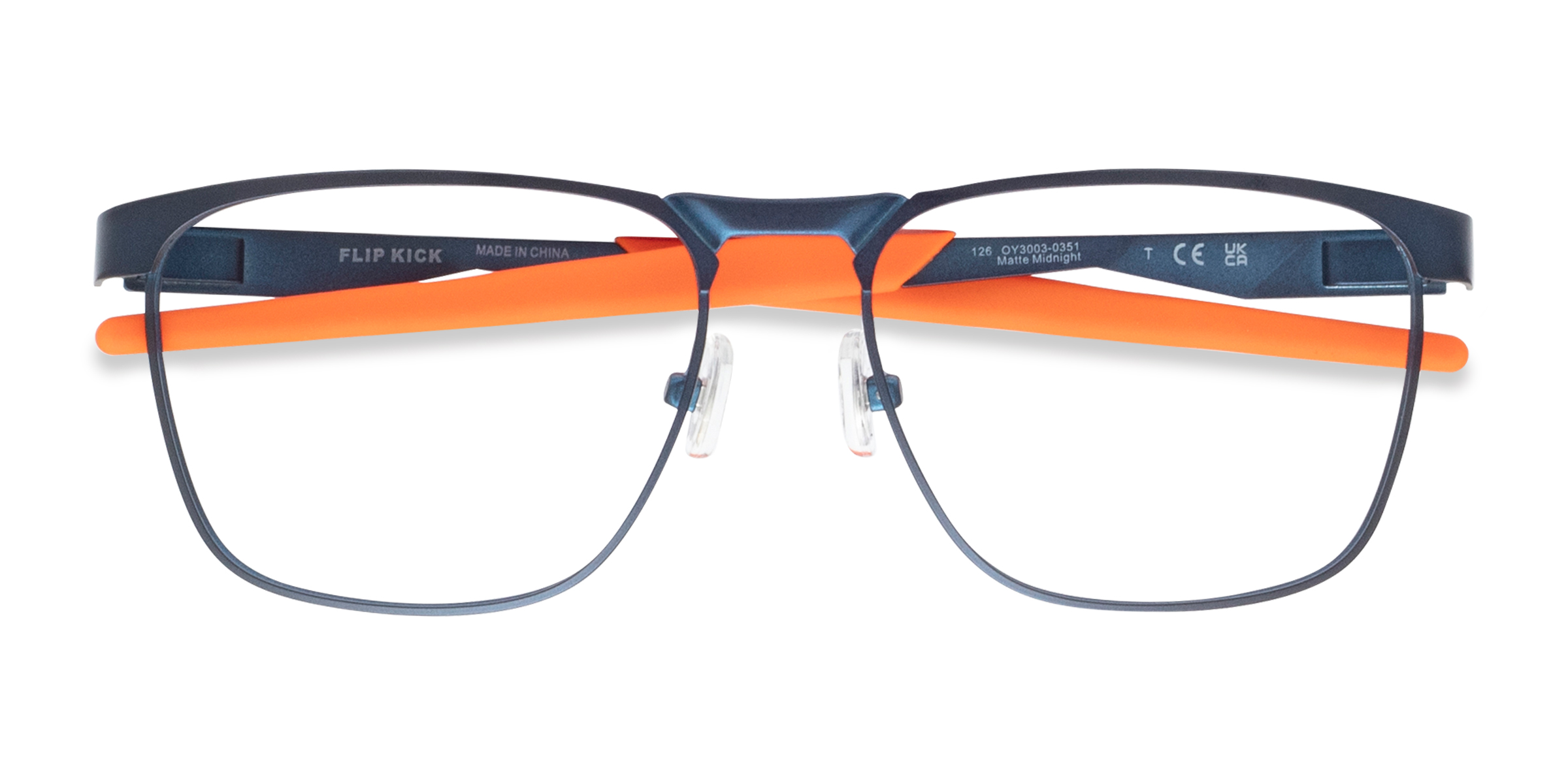Bleu marine Oakley Flip Kick - Métal Lunettes de vue