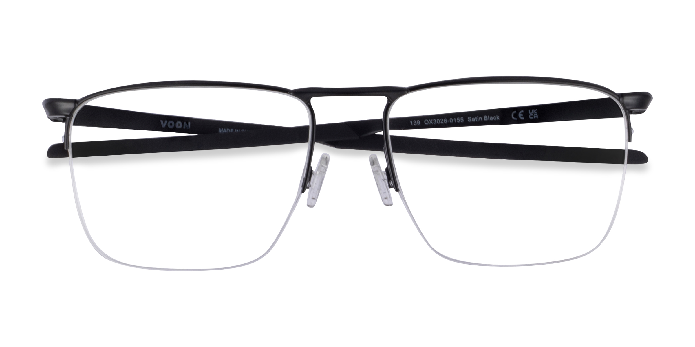 Black Oakley Voon - Metal Eyeglasses