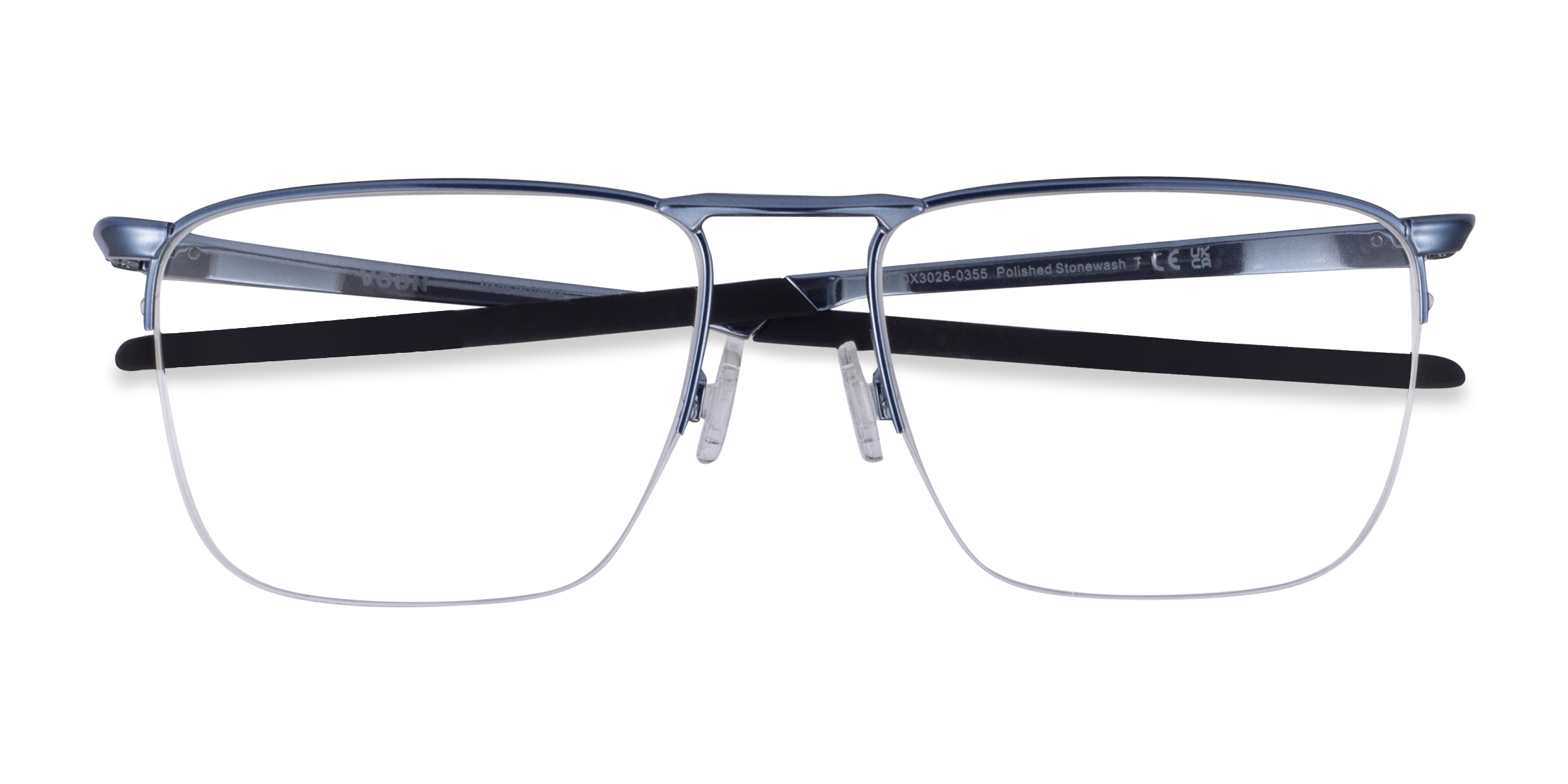 Blue Oakley Voon - Metal Eyeglasses
