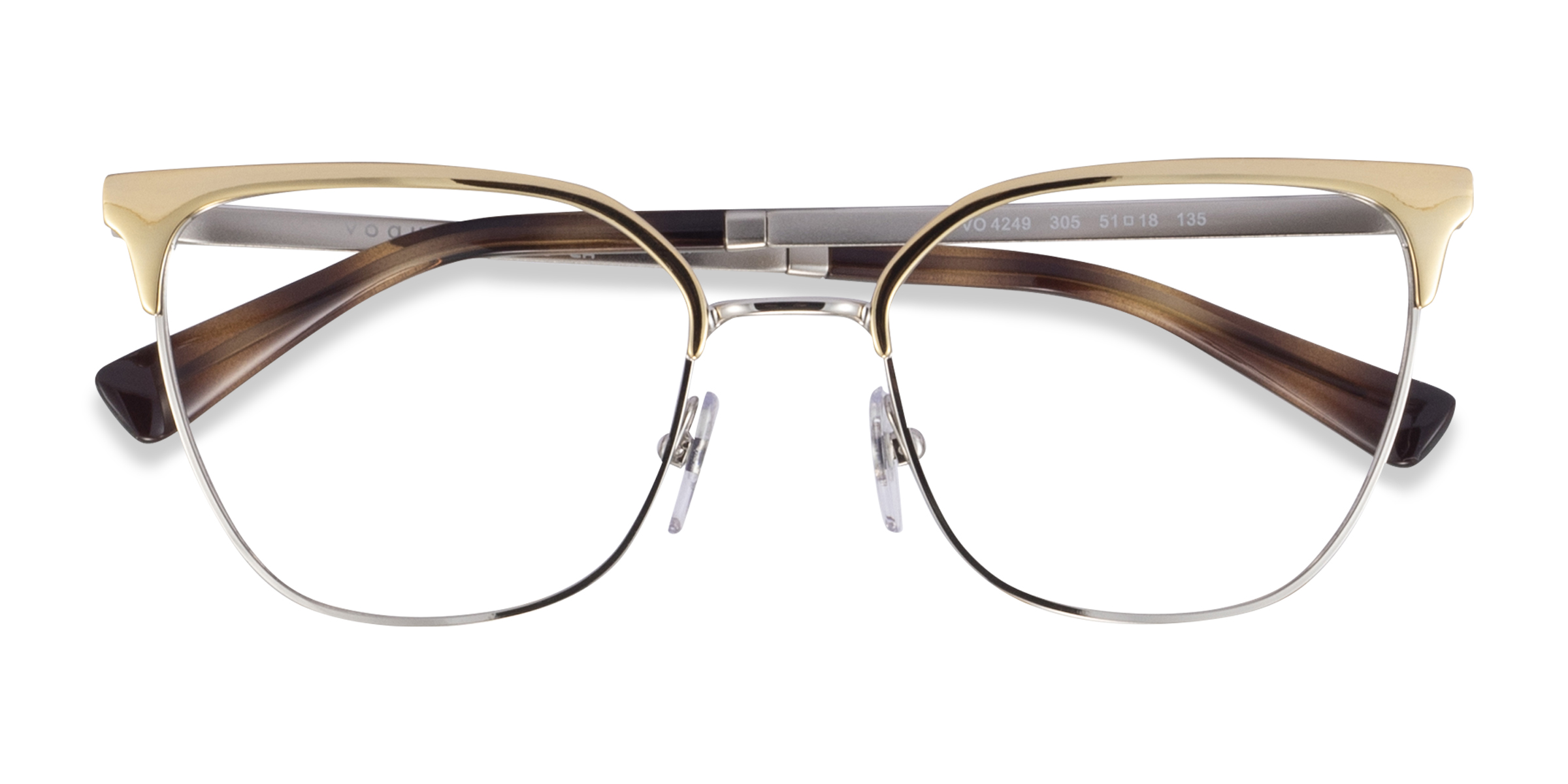 Gold Silver Vogue Eyewear VO4249 - Metal Eyeglasses