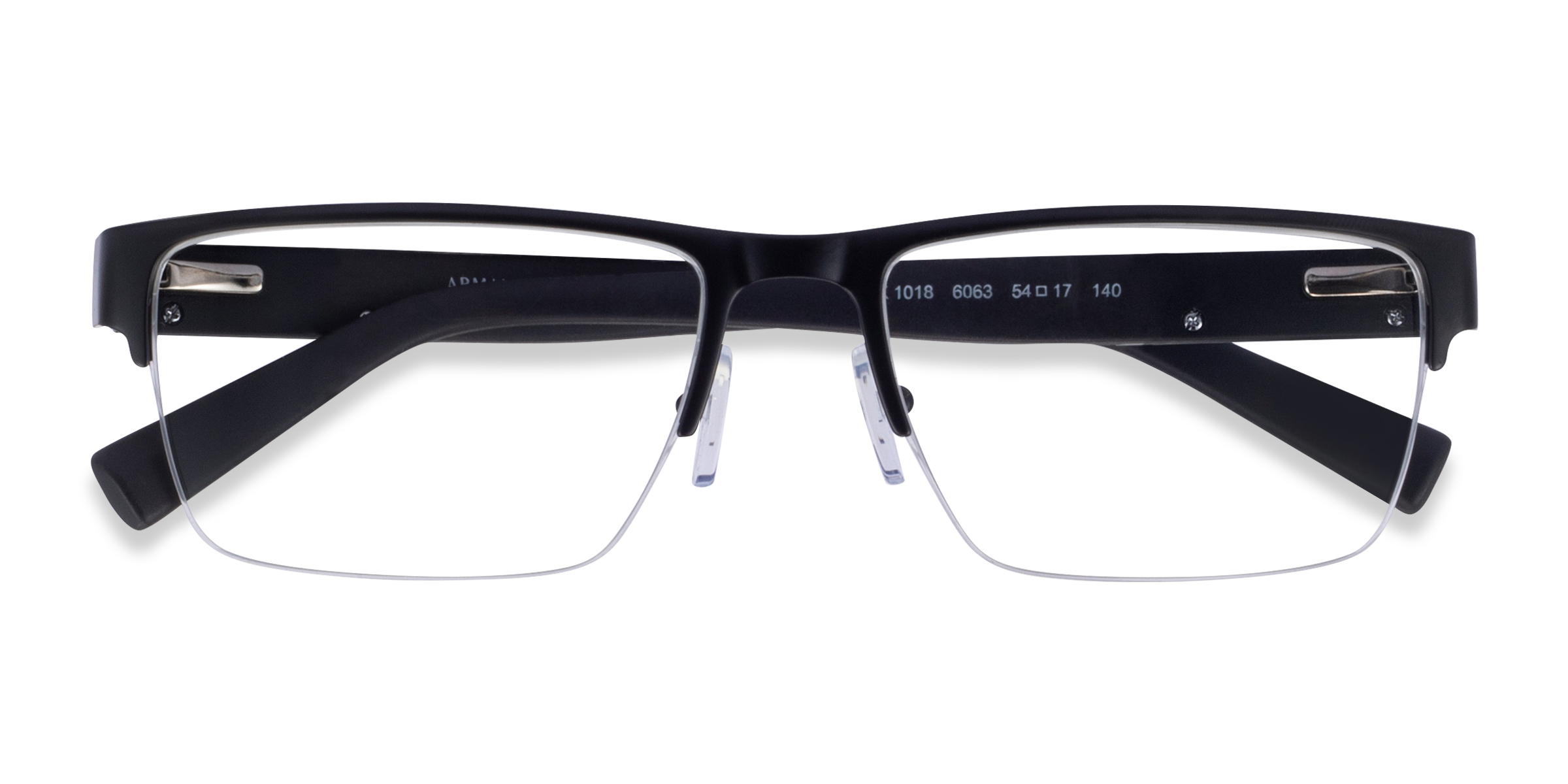Matte Black Armani Exchange AX1018 - Metal Eyeglasses