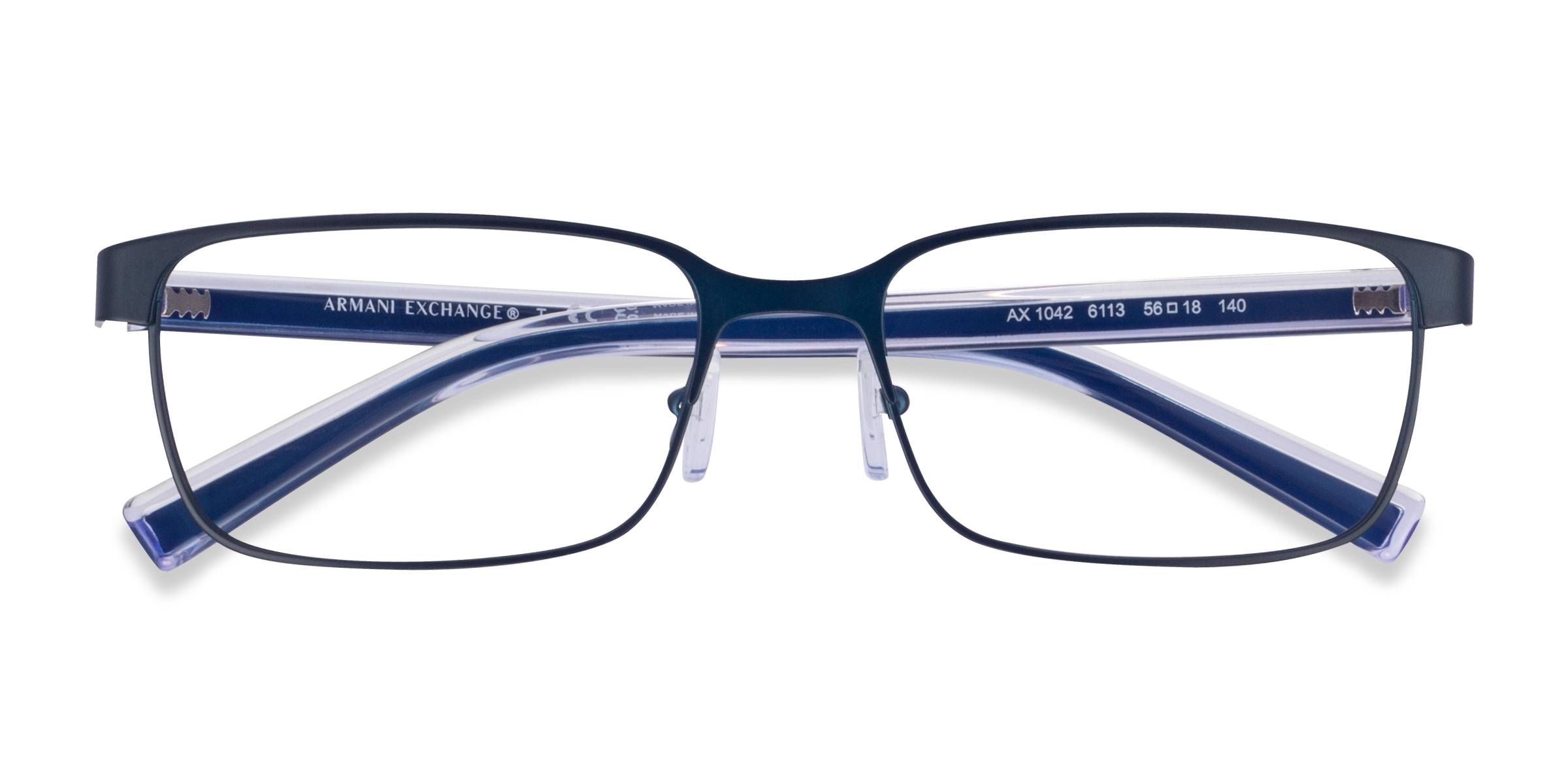 Bleu marine Armani Exchange AX1042 - Métal Lunettes de vue