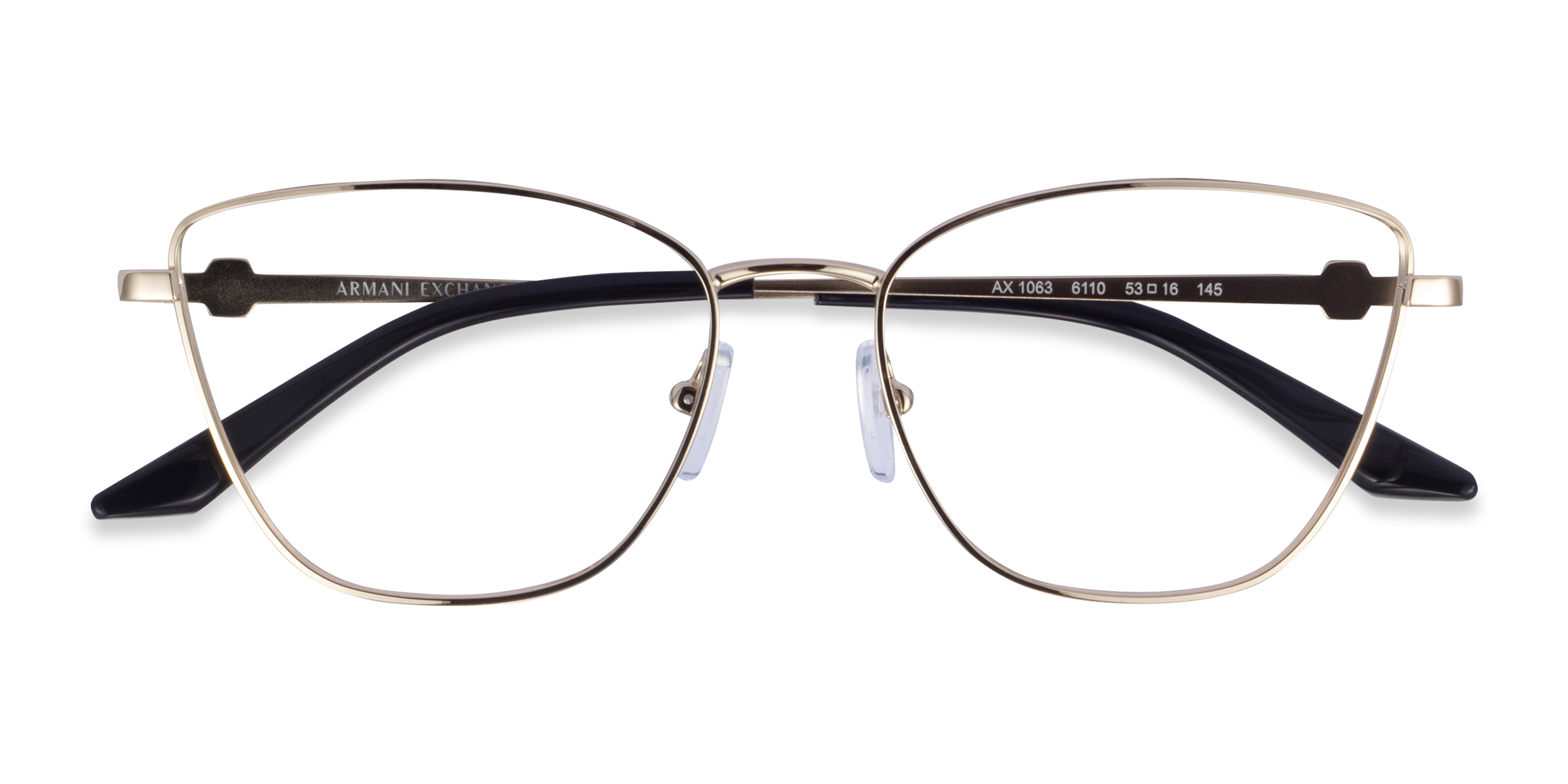 Shiny Gold Armani Exchange AX1063 - Metal Eyeglasses