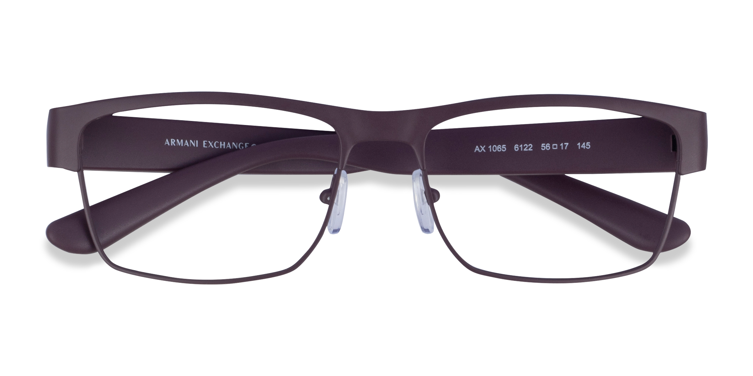 Matte Bordeaux Armani Exchange AX1065 - Metal Eyeglasses