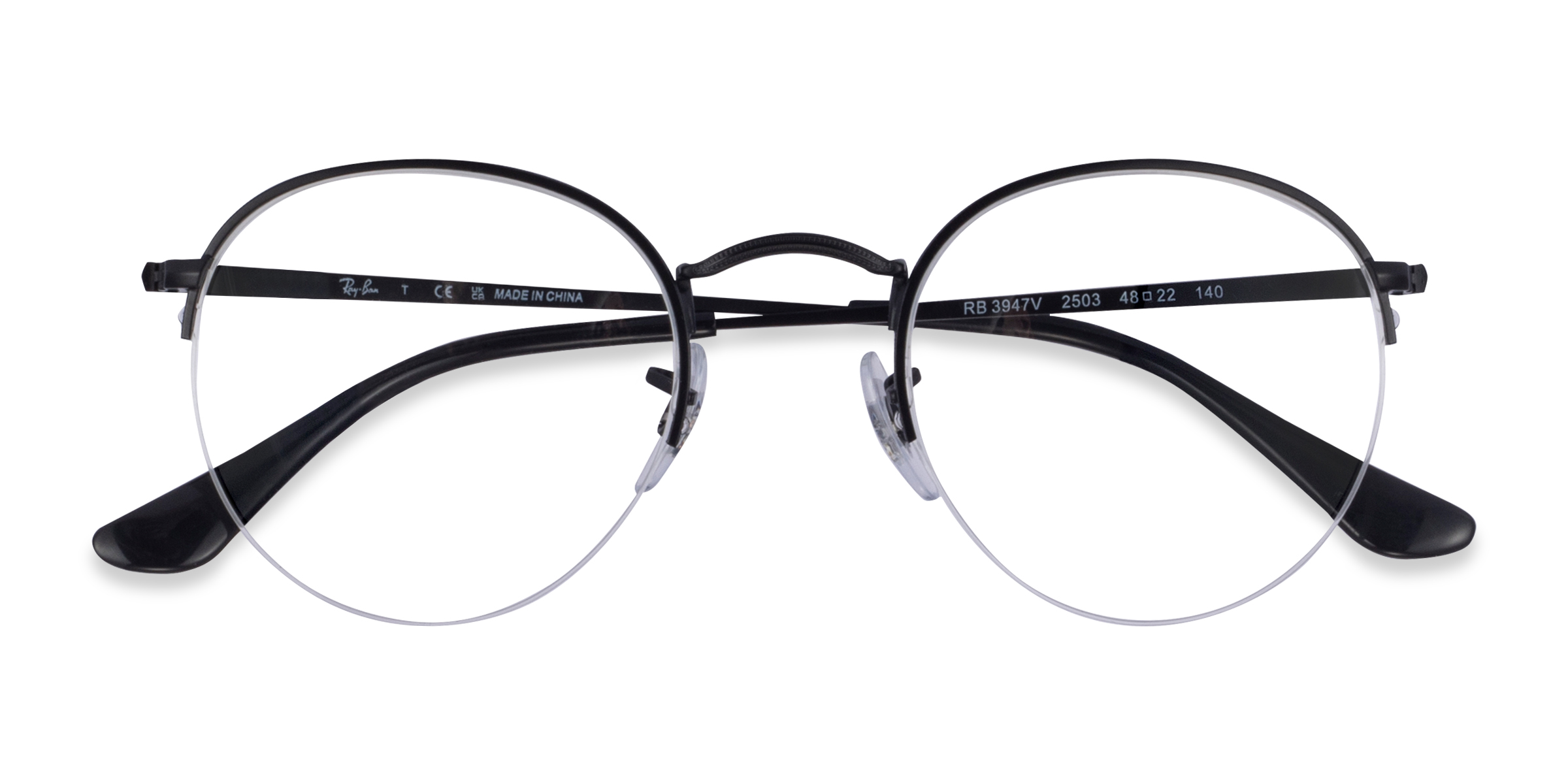 Shiny Black Ray-Ban RB3947V - Metal Eyeglasses
