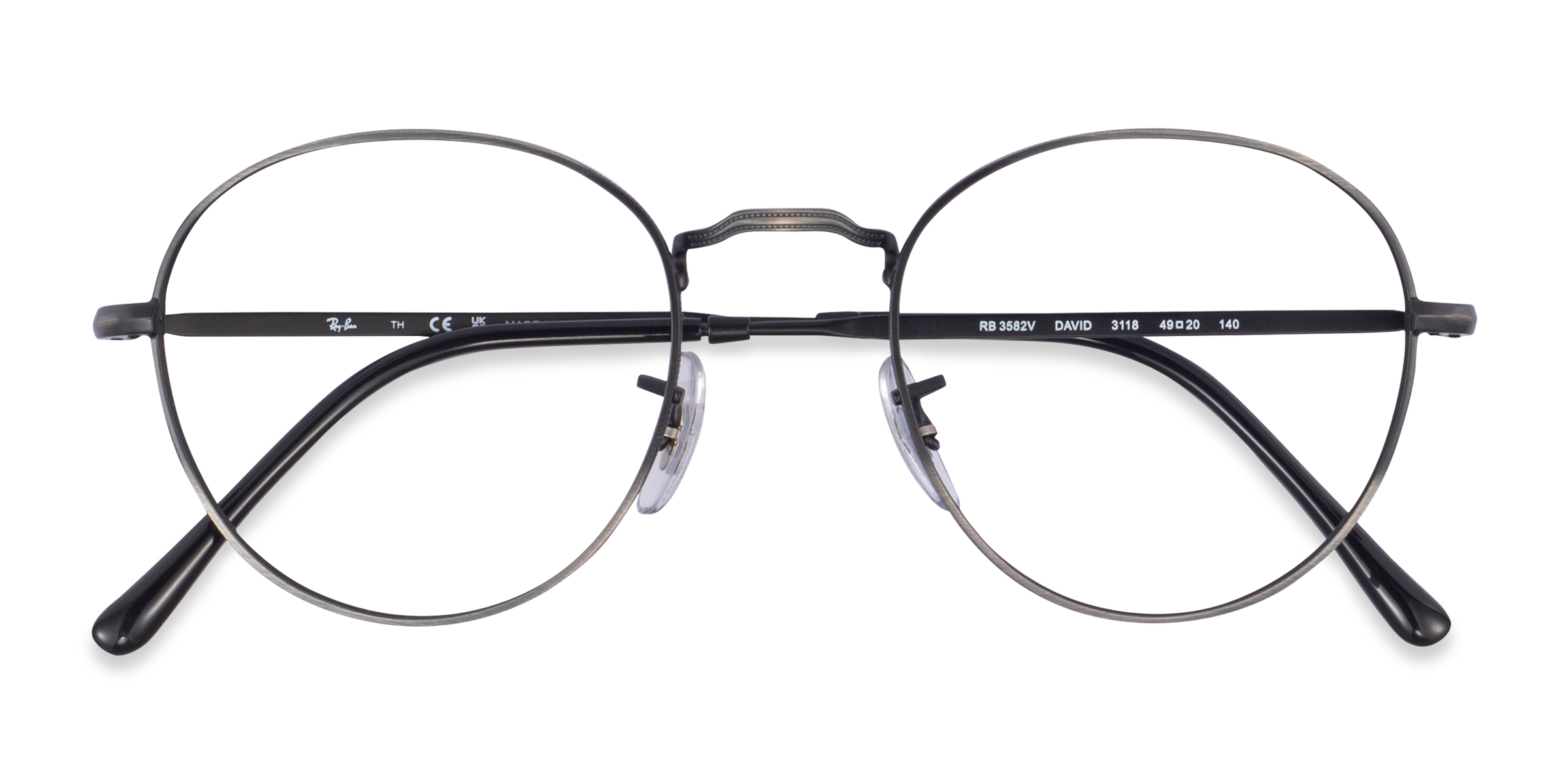 Black Bronze Gradient Ray-Ban RB3582V David - Métal Lunettes de vue