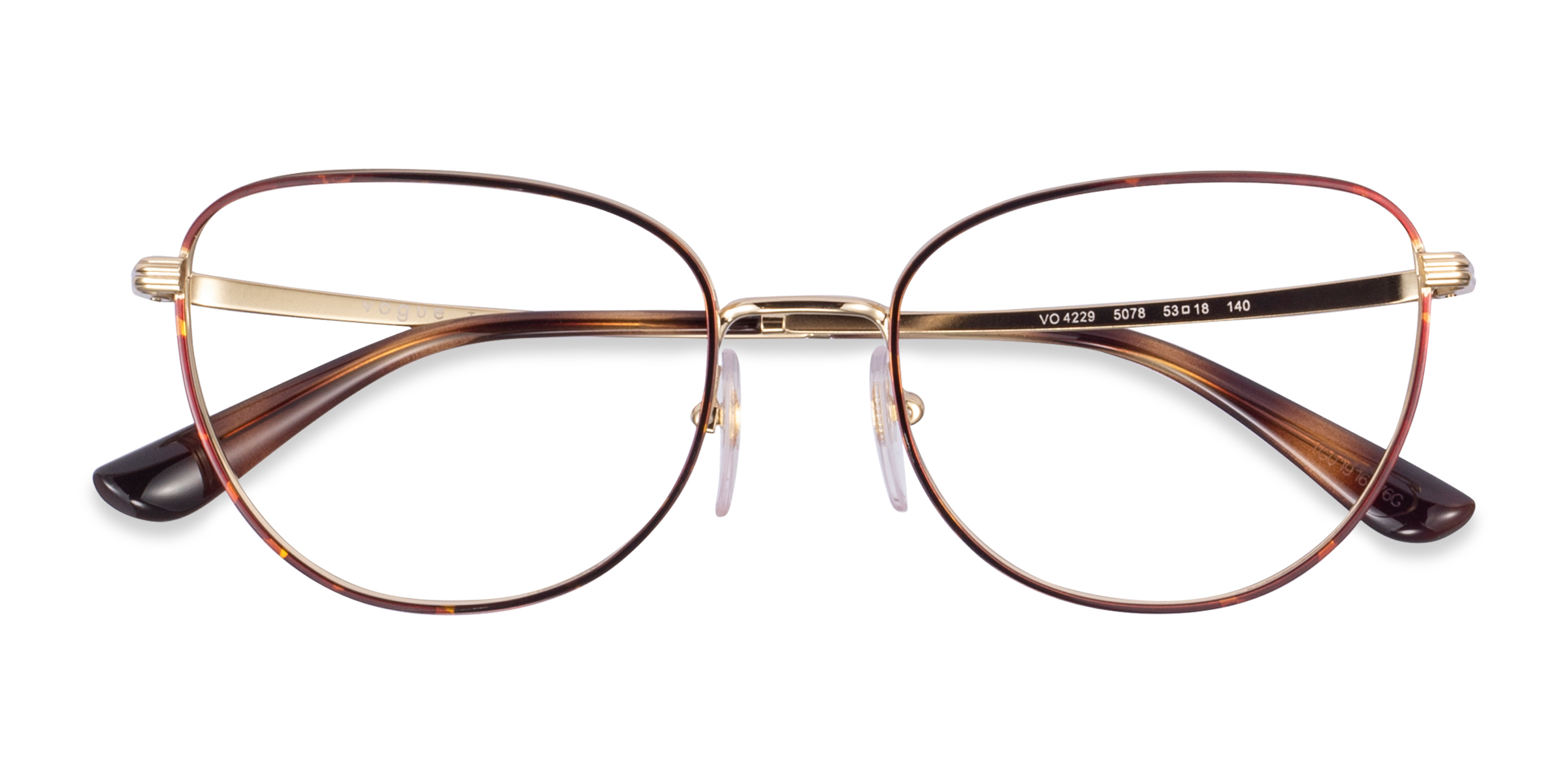 Tortoise Gold Vogue Eyewear VO4229 - Métal Lunettes de vue