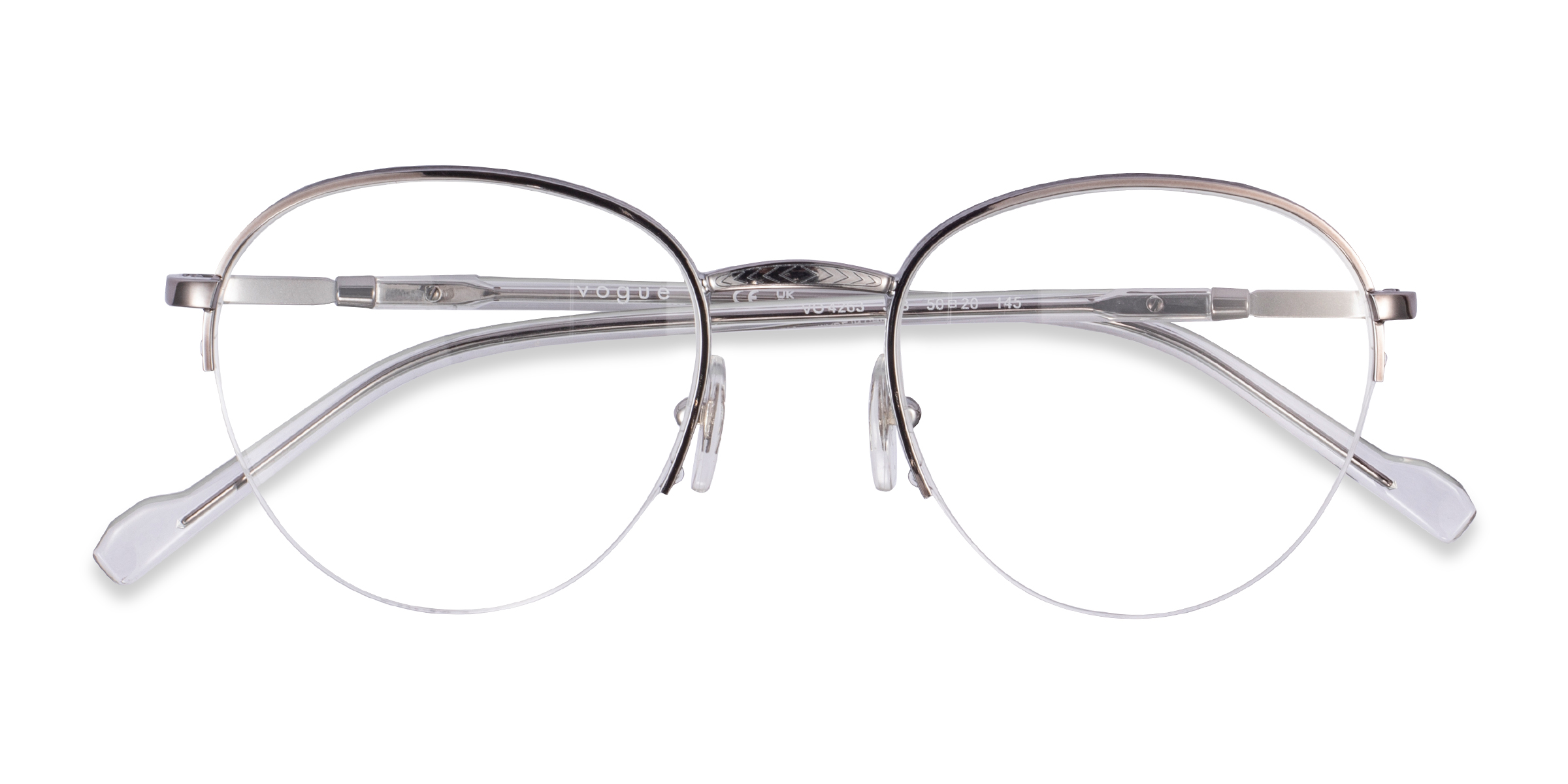 Shiny Silver Vogue Eyewear VO4263 - Metal Eyeglasses