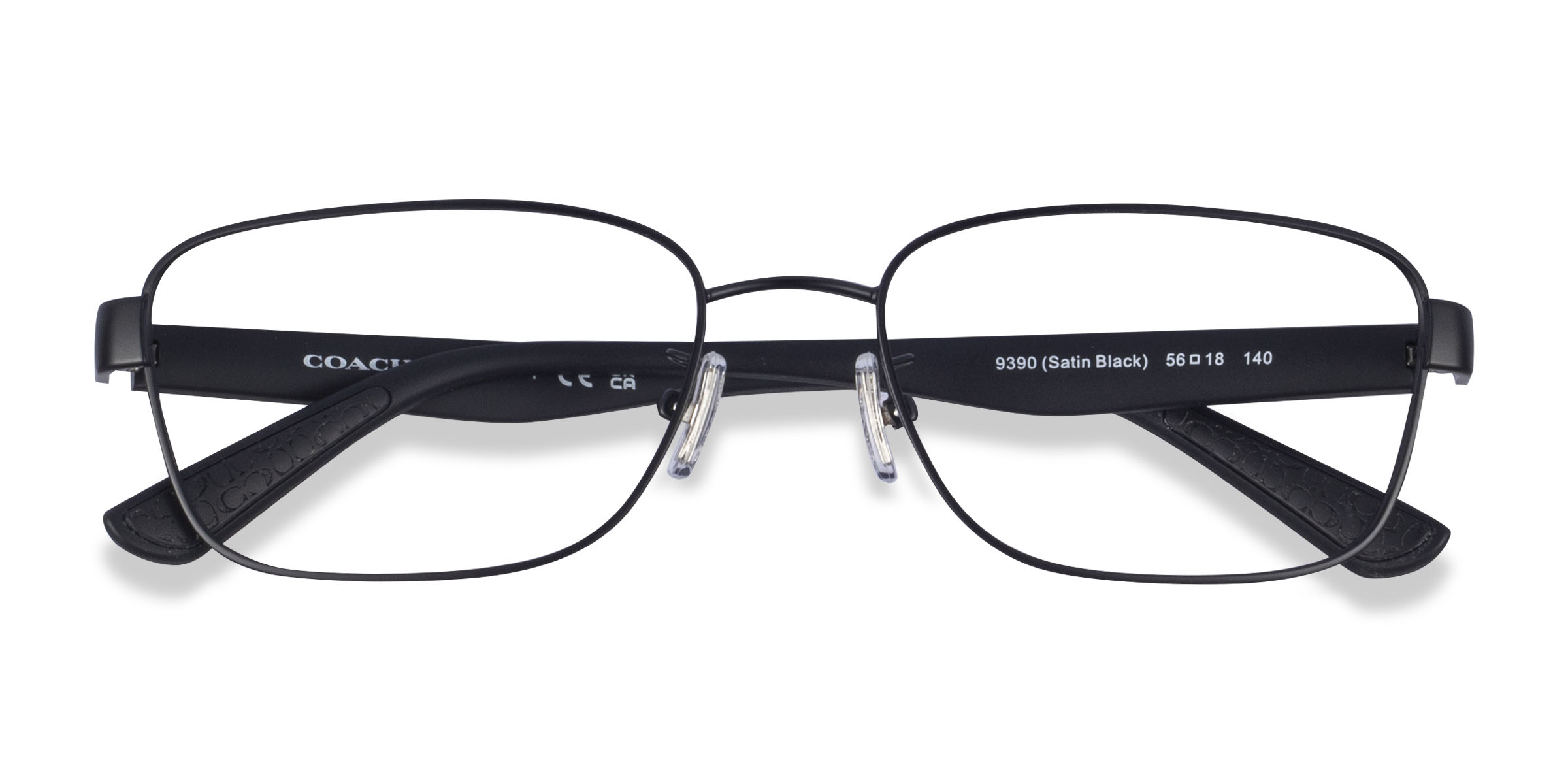 Satin Black Coach HC5122 - Métal Lunettes de vue