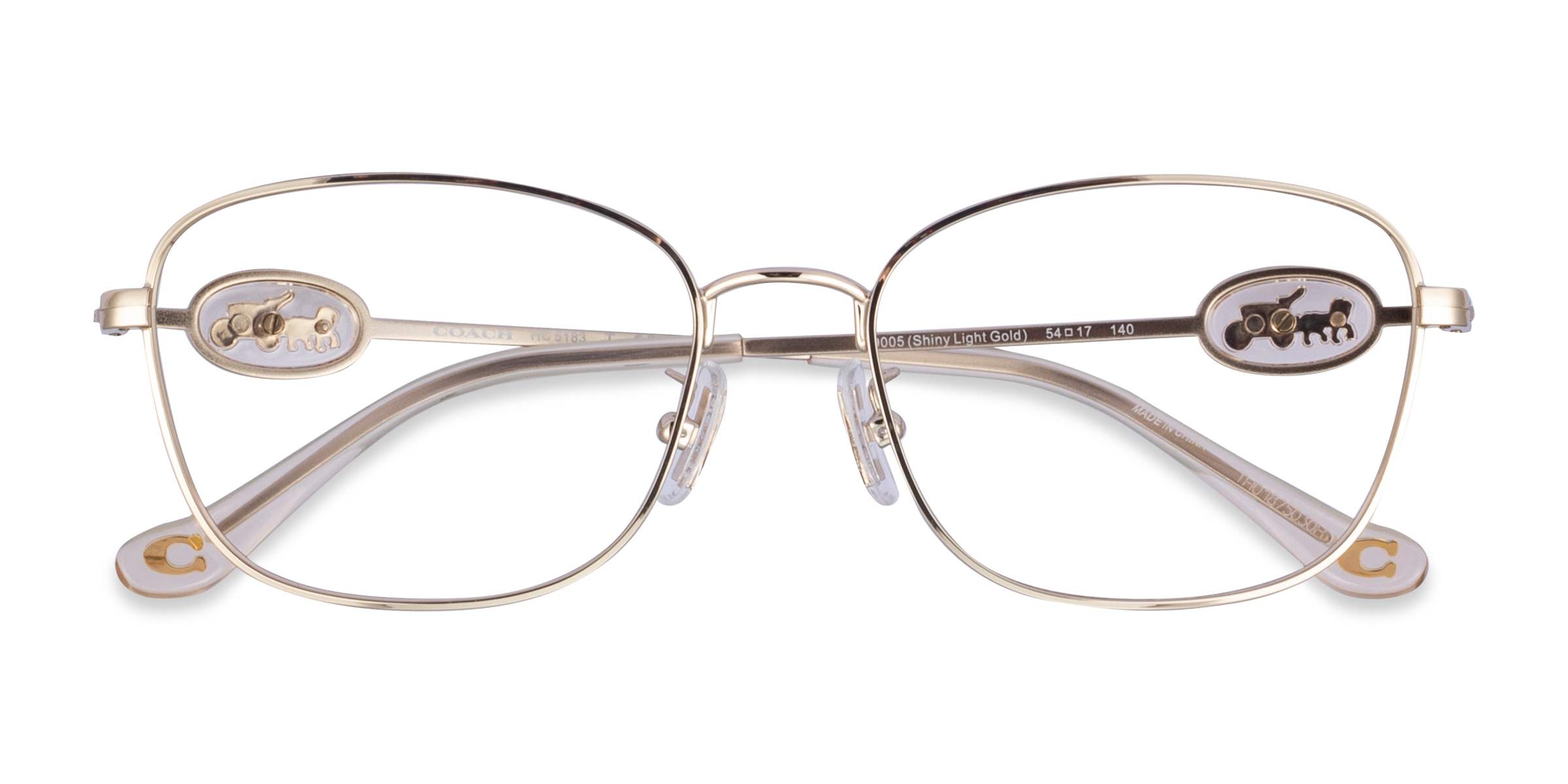 Shiny Light Gold Coach HC5183 - Métal Lunettes de vue