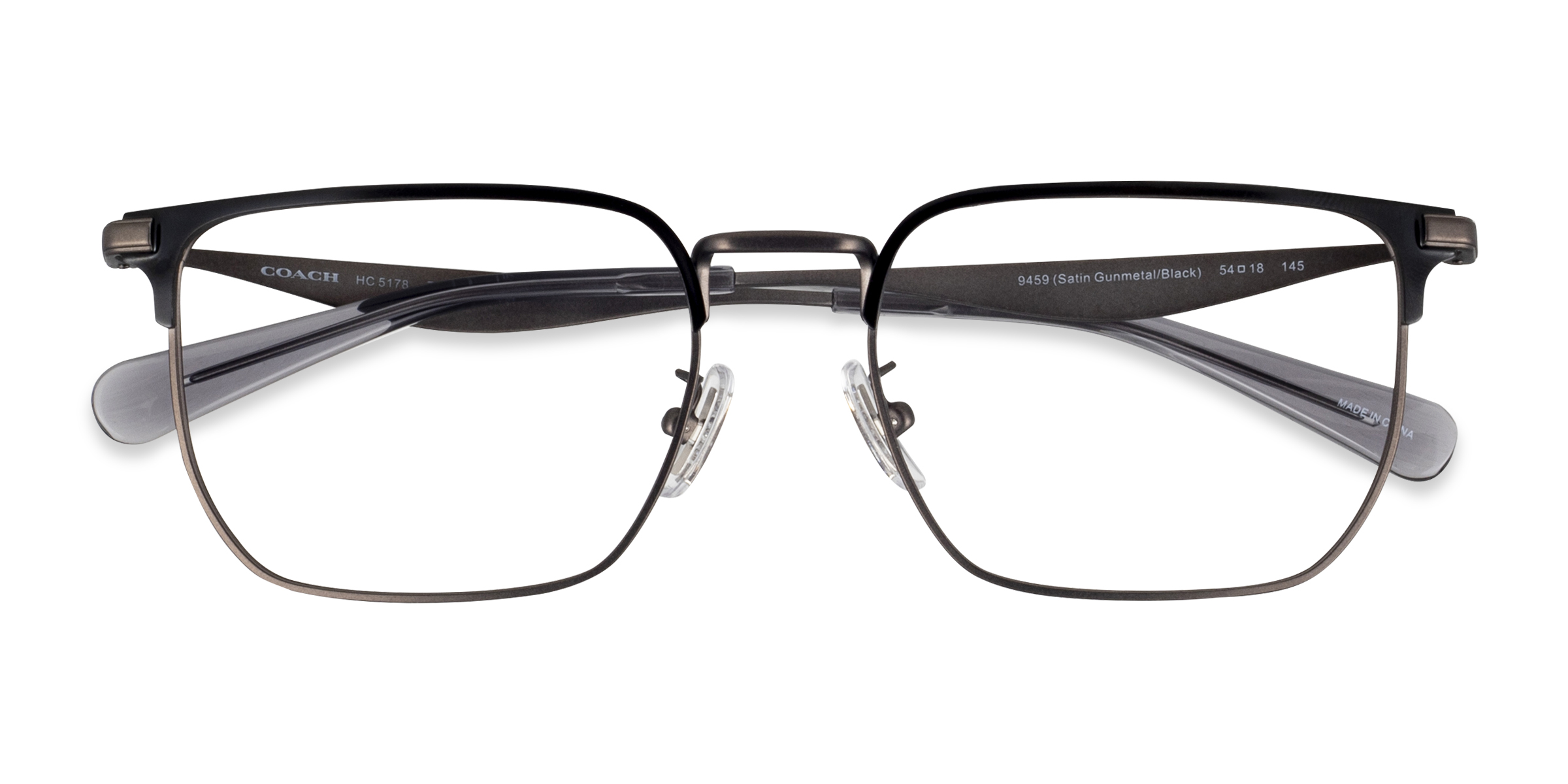 Satin Gunmetal Coach HC5178 - Metal Eyeglasses