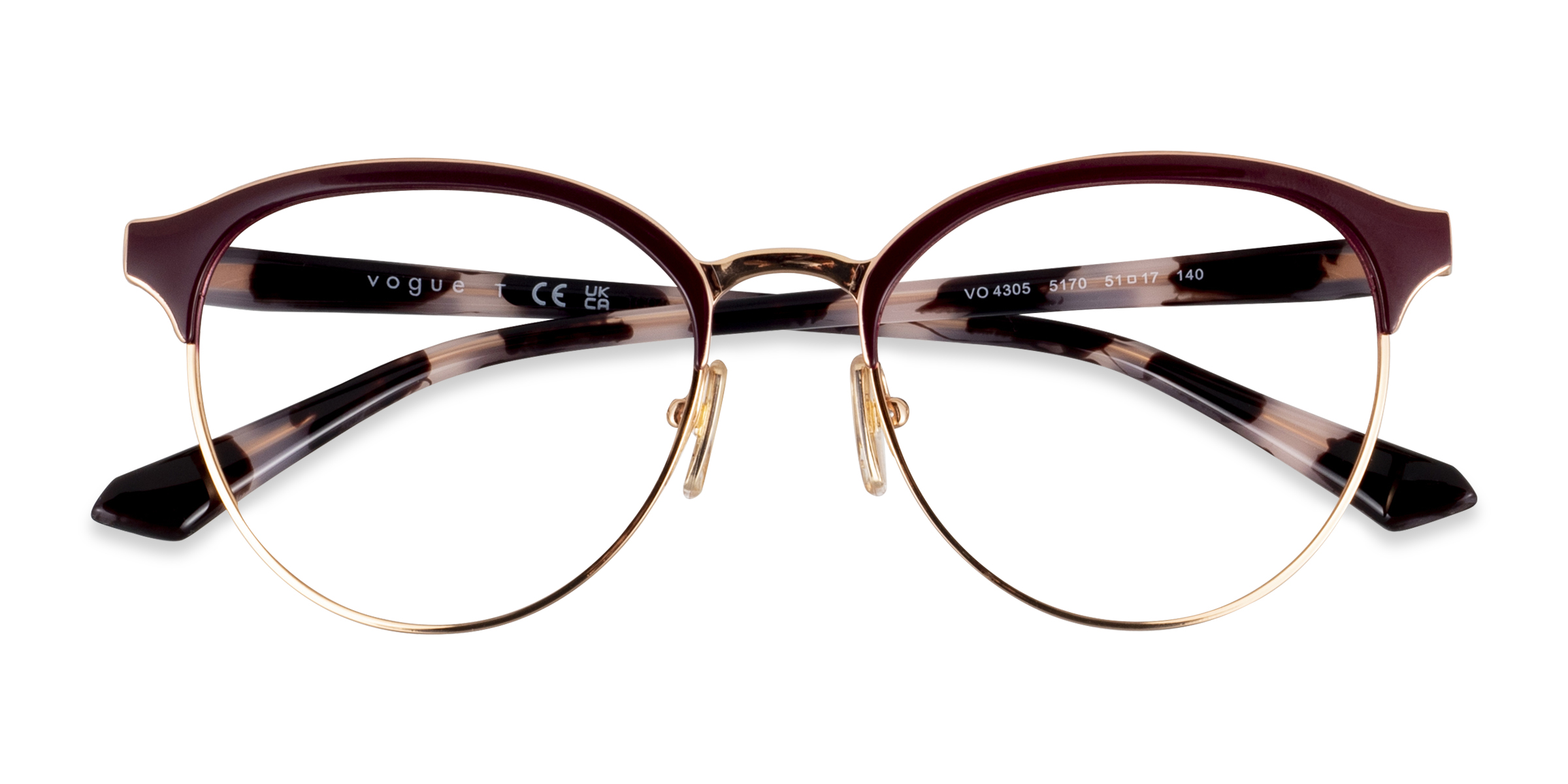 Purple Rose Gold Vogue Eyewear VO4305 - Metal Eyeglasses